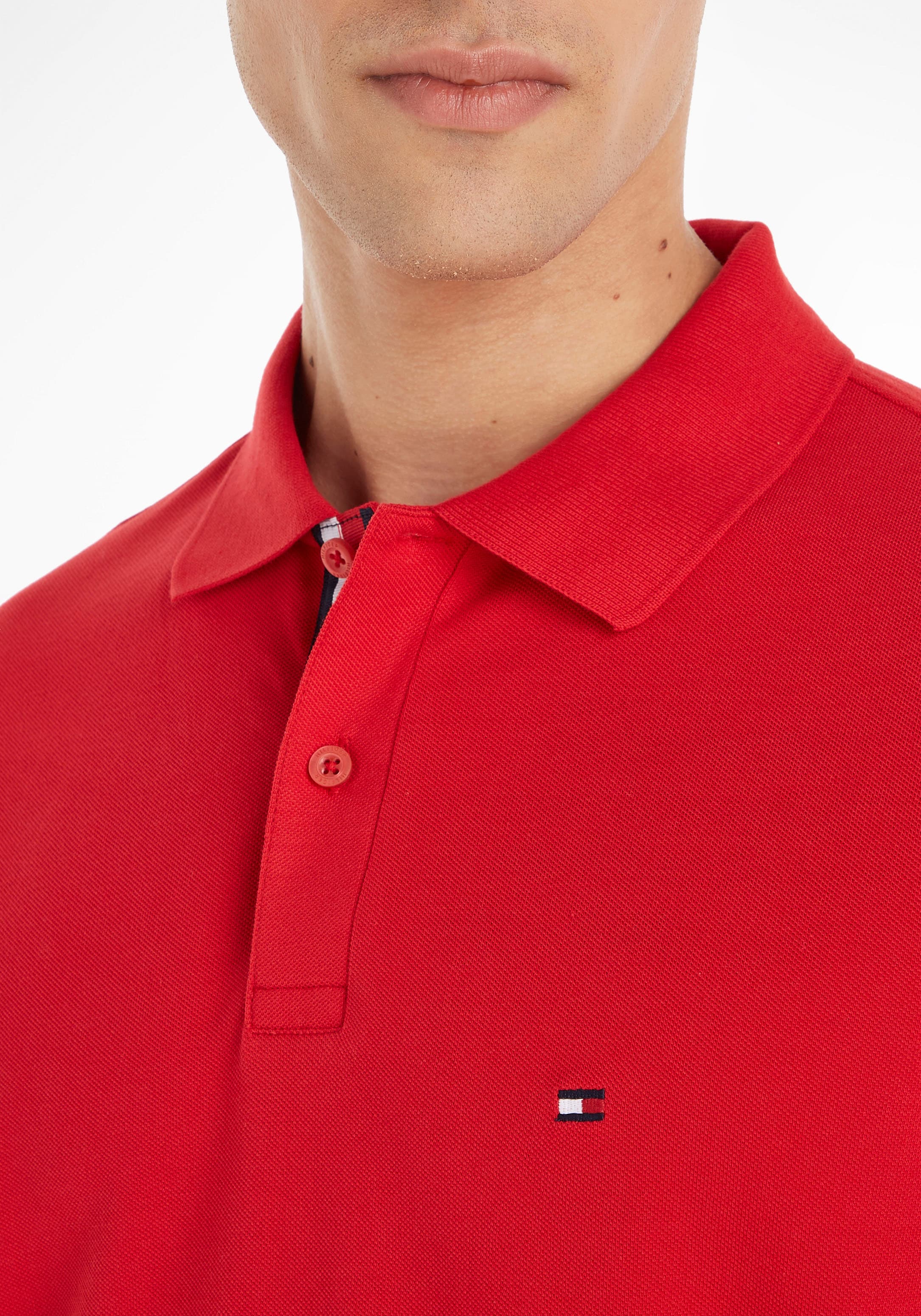 Tommy Hilfiger Poloshirt »RWB TAPE PLACKET REGULAR POLO«, mit Logotape am  Kragen online bestellen bei OTTO