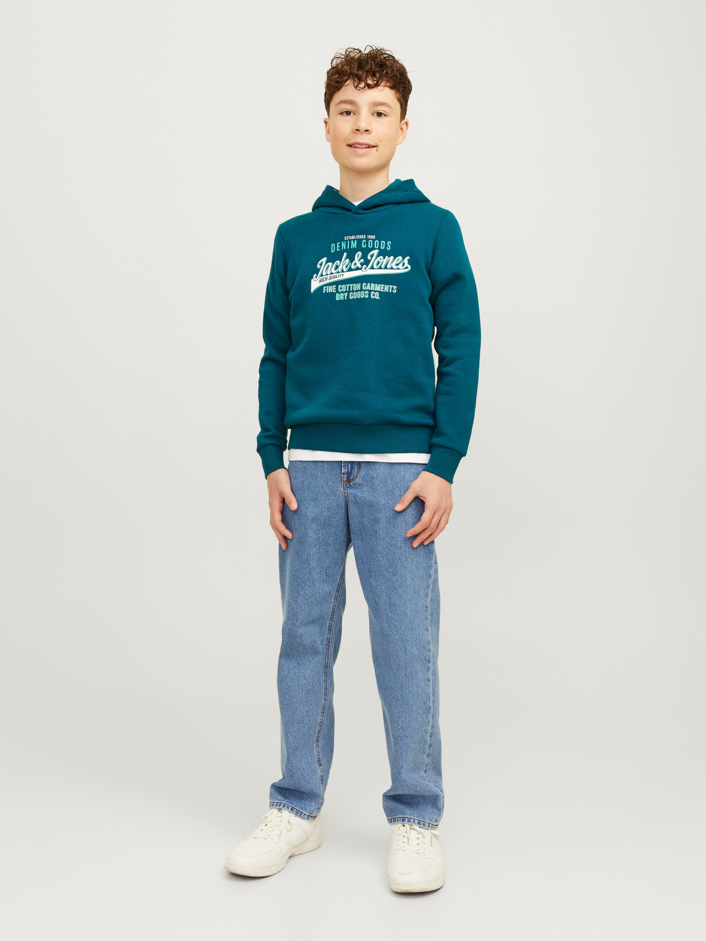 Jack & Jones Junior Kapuzensweatshirt »JJELOGO SWEAT HOOD 2 COL 24/25 NOOS JNR«