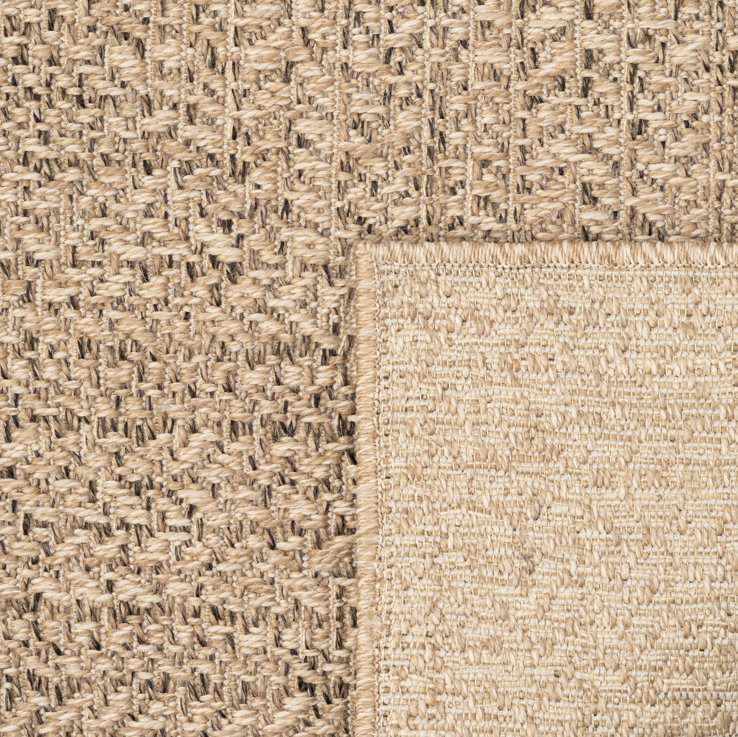 merinos Teppich »Kenzy 2«, 1 mm Höhe, robuster In- und Outdoor Teppich im natürlichen Jute-Look, wetterfest