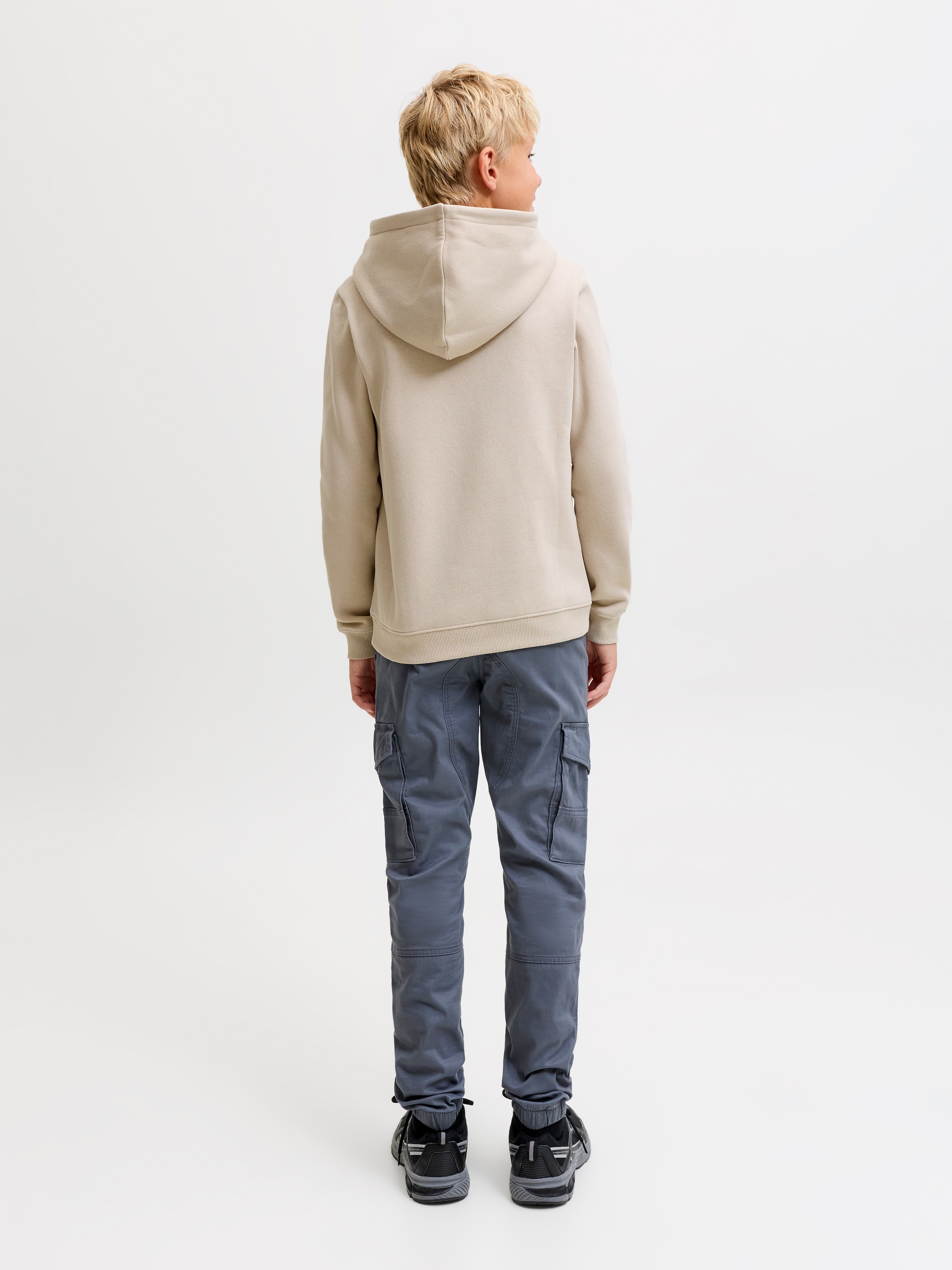 Jack & Jones Junior Kapuzensweatshirt »JJBENSON SWEAT HOOD JNR«, Materialmix, normal geschnitten
