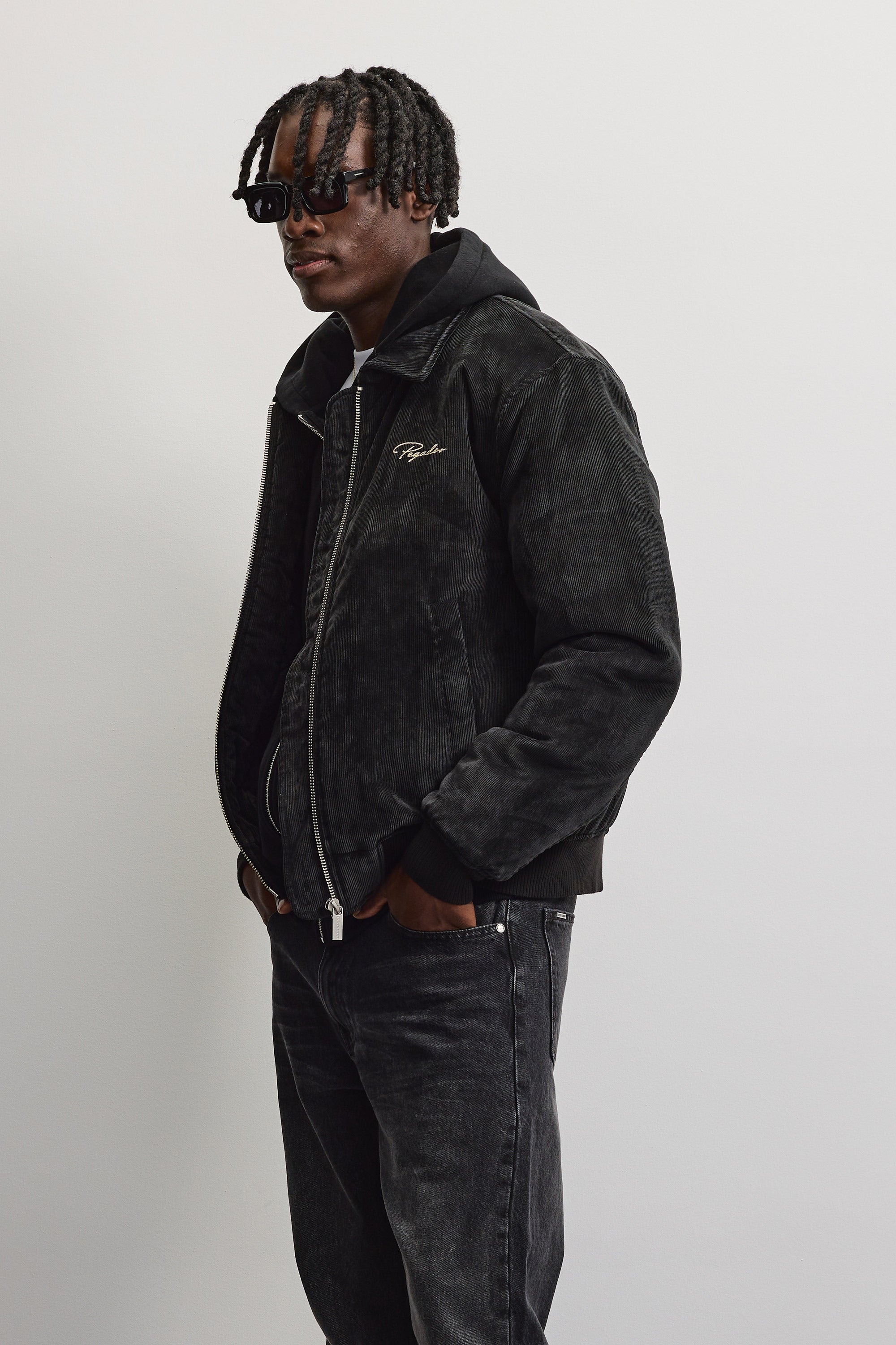 PEGADOR Bomberjacke »CLUSONE CORD BOMBER JACKET« Kunstfaser, regular fit