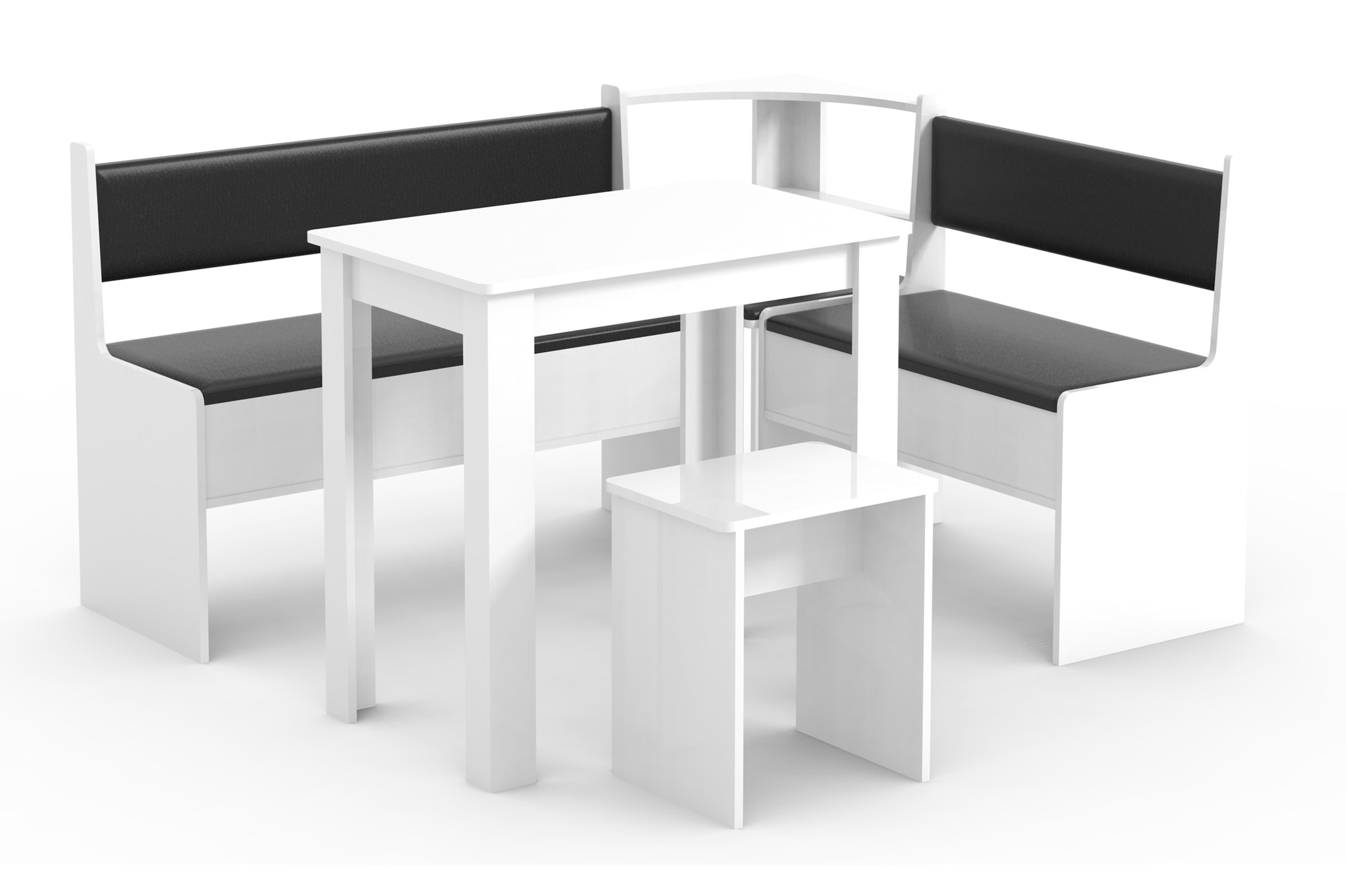 VCM Essgruppe »VCM Eckbankgruppe Sitzgruppe Esszimmergruppe Bank Tisch Hocker Esal Mini«, (5 tlg., Esal)