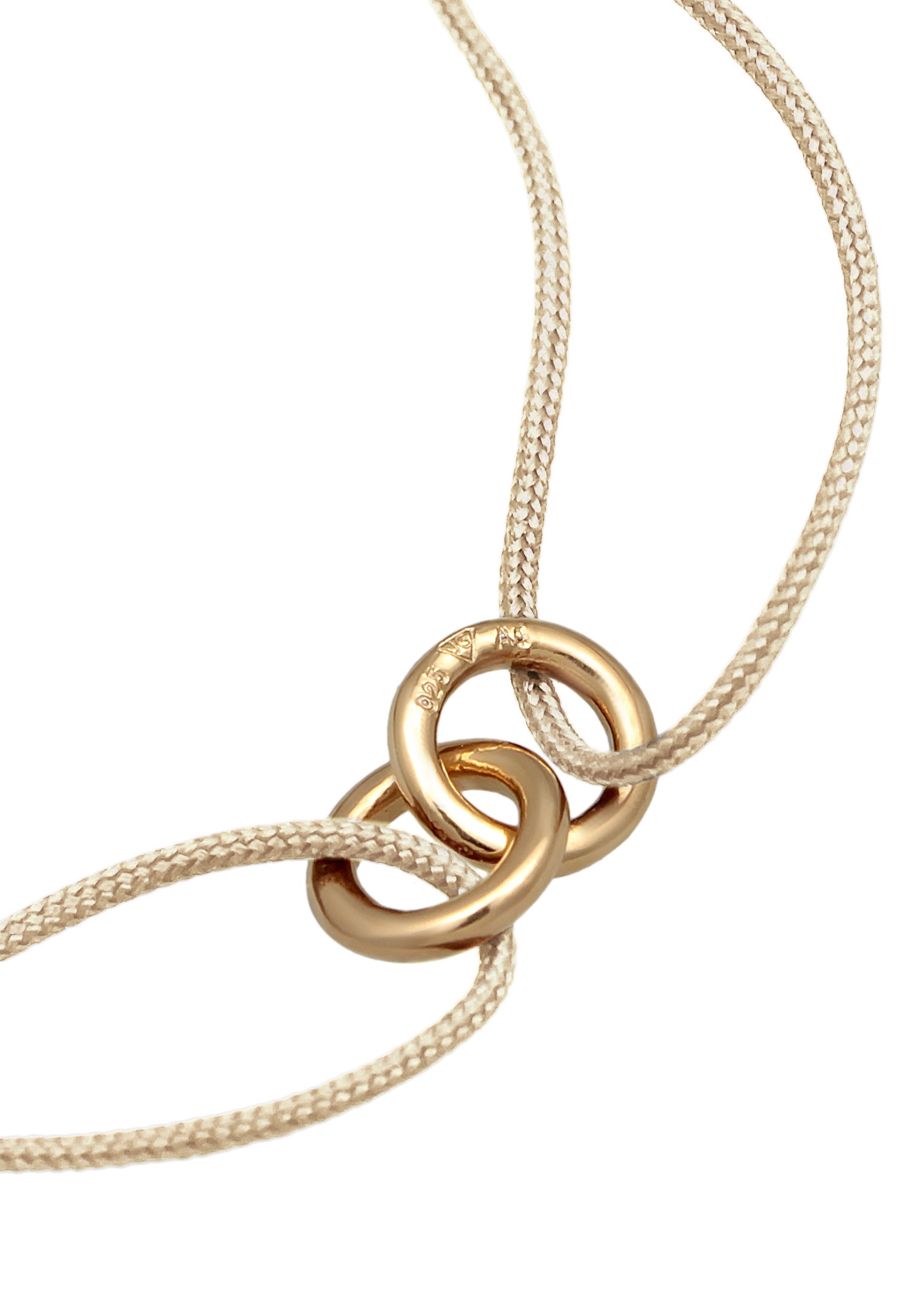 Elli Armkette »Armband Kreis Geo Minimal 925 Silber vergoldet«