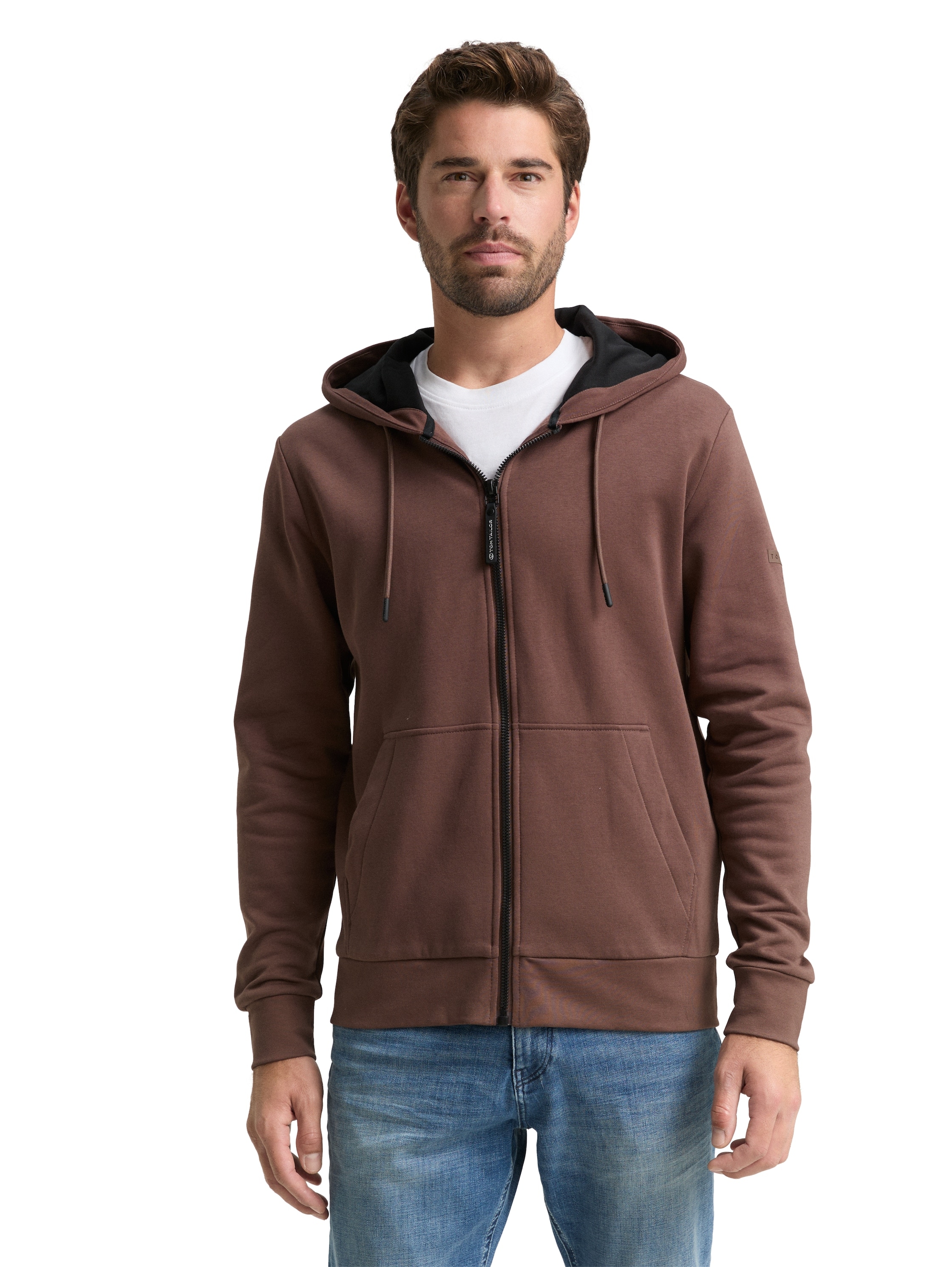 TOM TAILOR Kapuzensweatjacke mit Kapuze