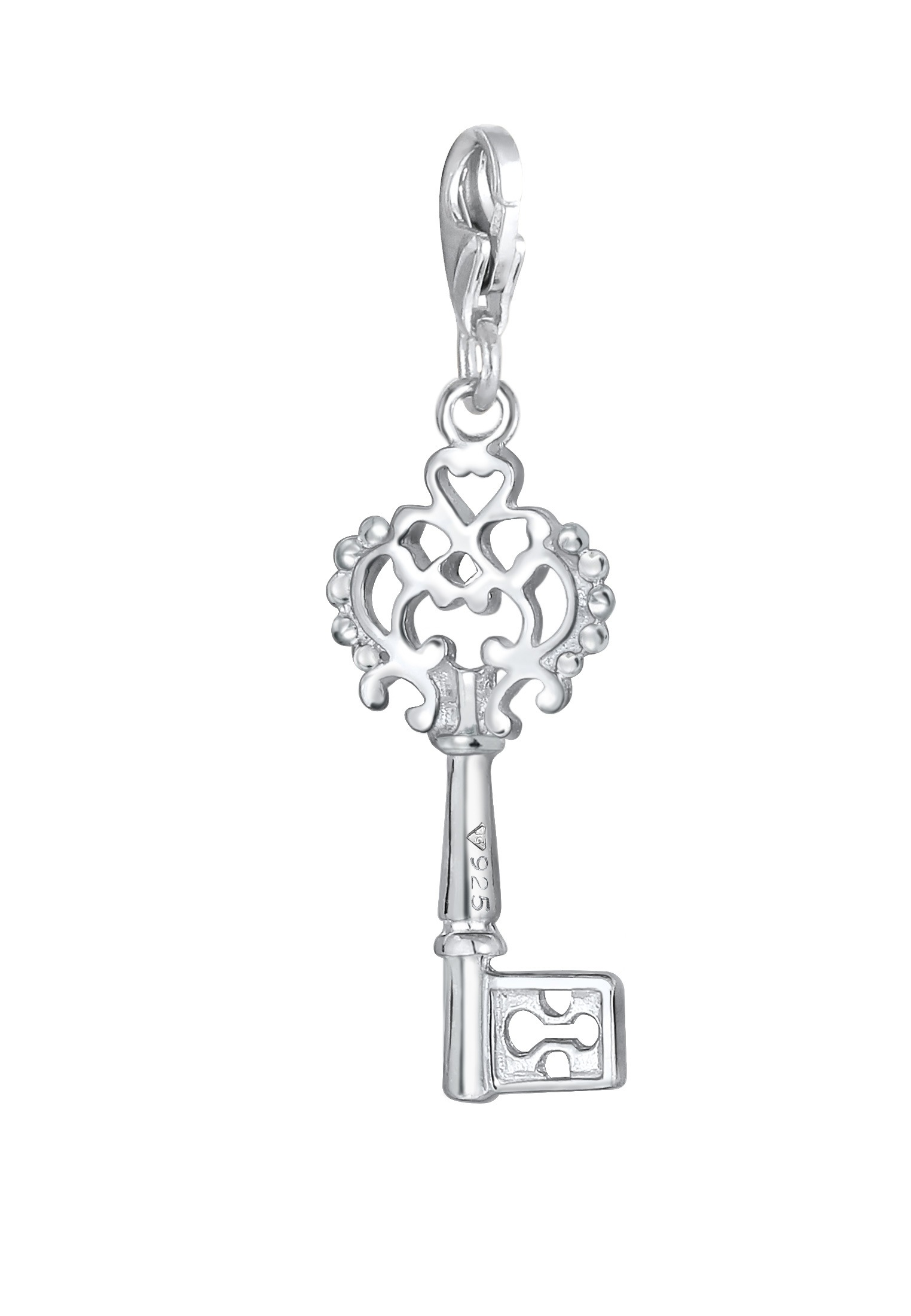 Nenalina Charm-Einhänger »Charm Anhänger Schlüssel Symbol Ornament 925 Silber«