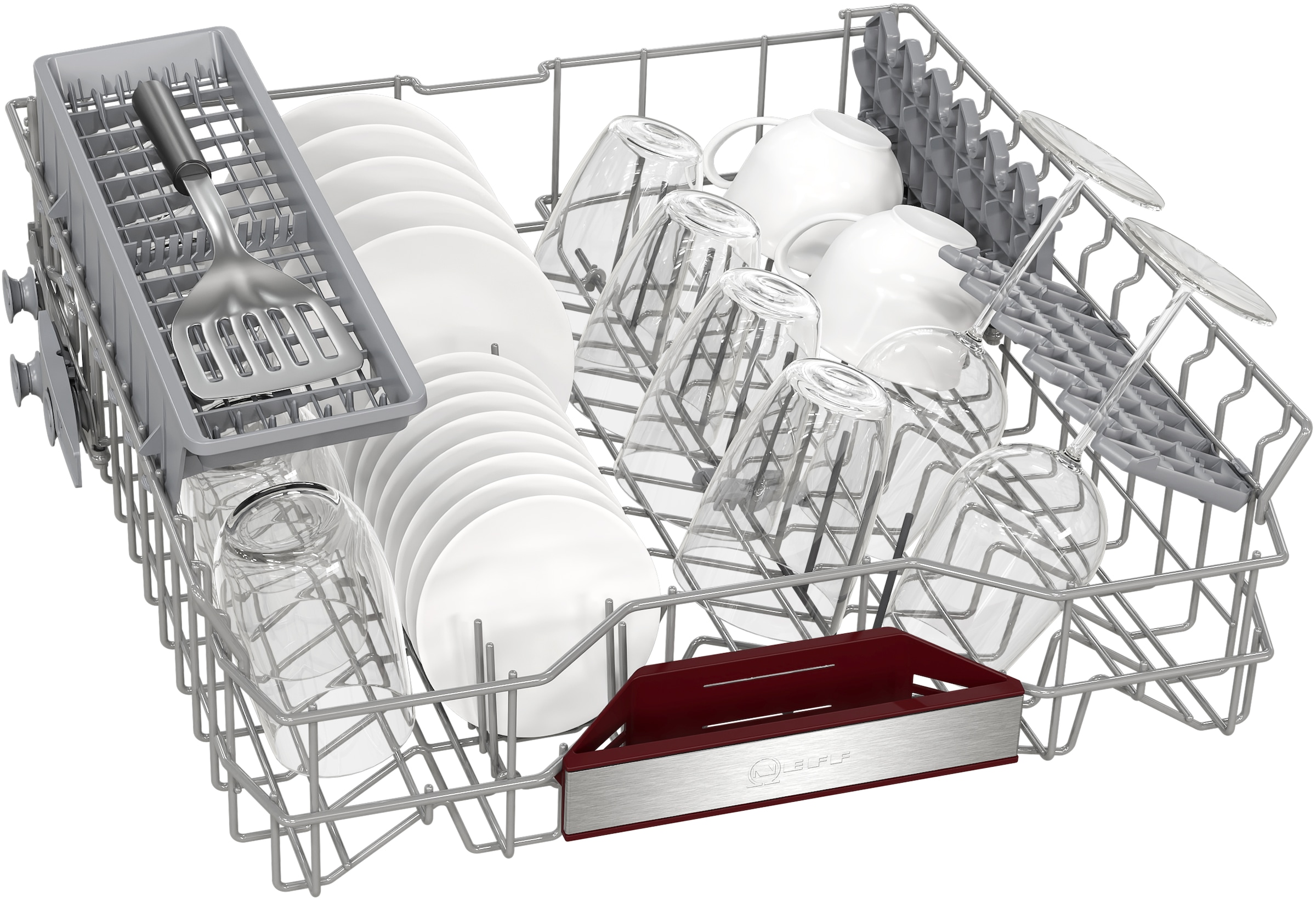 NEFF vollintegrierbarer Geschirrspüler XXL »S255EAX16E«, 13 Maßgedecke, Flex 1 Korbsystem
