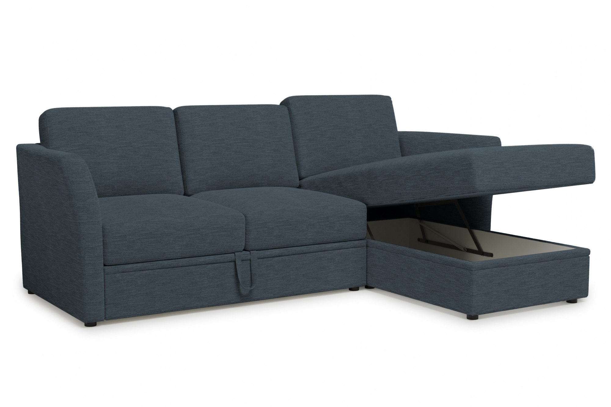 Home affaire Ecksofa »Lavars, L-Form, Schlafsofa«, mit Bettfunktion und Stauraum, in zwei verschiedenen Bezugsqualitäten