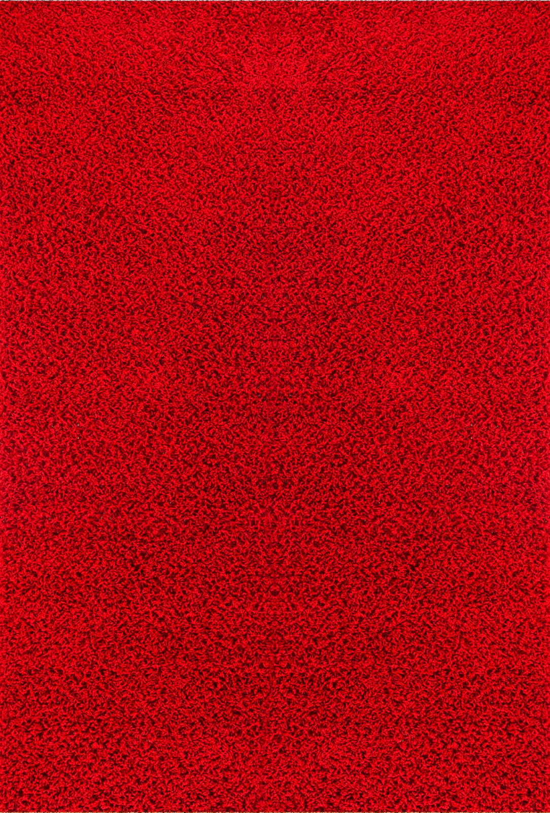 Surya Hochflor-Teppich »UNI CHIC 2309«, rechteckig, Flauschig, Langflor, Weich, Wohnzimmer Flurteppich, Rot