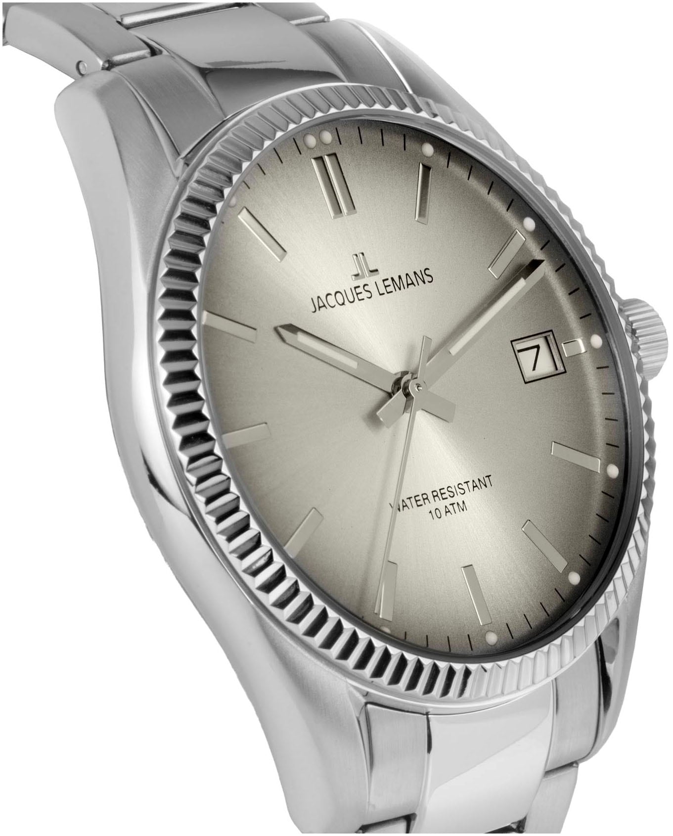 Jacques Lemans Quarzuhr »Derby«, Armbanduhr,Herrenuhr,Damenuhr,Edelstahlarmband,bis 10 bar wasserd.
