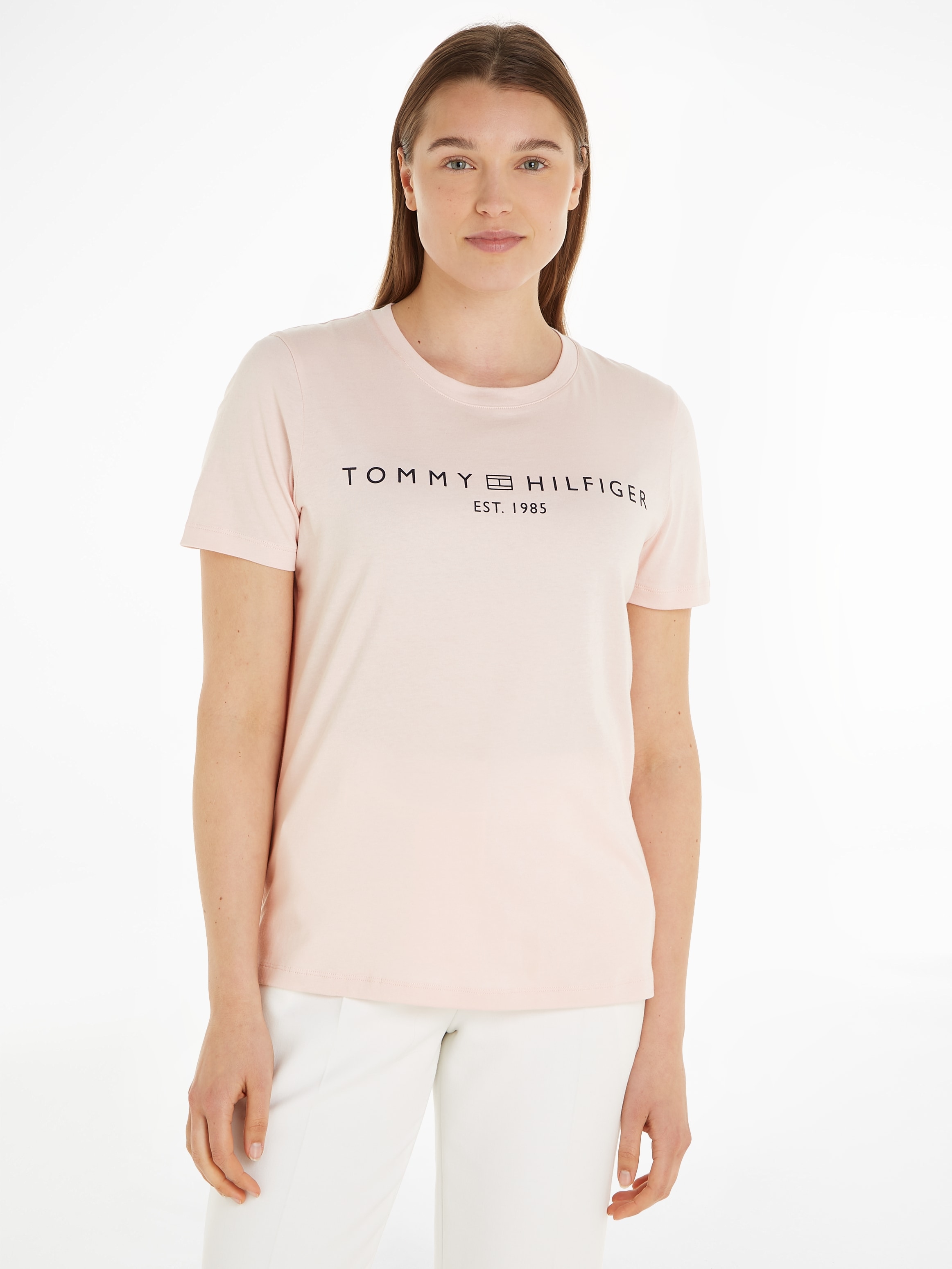 im Shop T-Shirt Hilfiger SS«, mit Logo CORP C-NK Online »REG OTTO LOGO Tommy