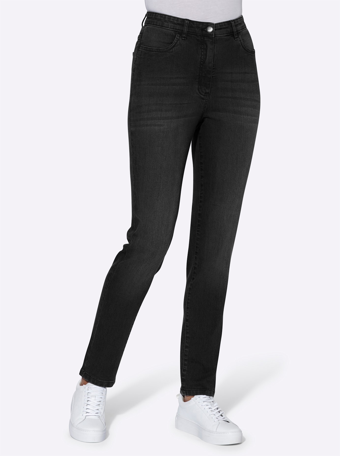 High-waist-Jeans, (1 tlg.)