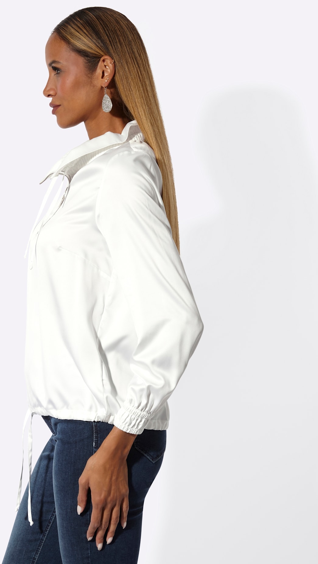 creation L Satinbluse