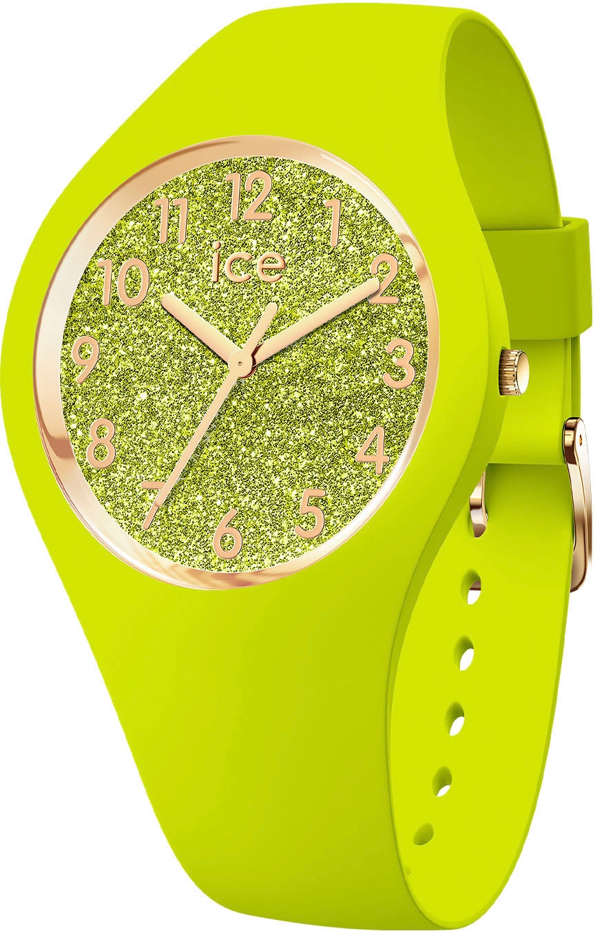 Quarzuhr »ICE glitter - Neon lime - Small - 3H, 021225«, Armbanduhr, Damenuhr,...