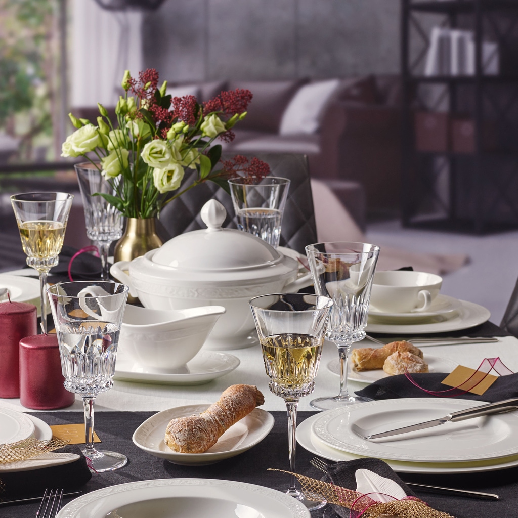 Villeroy & Boch Speiseteller »Speiseteller White Pearl ø 27,5 cm 6er Set weiß«