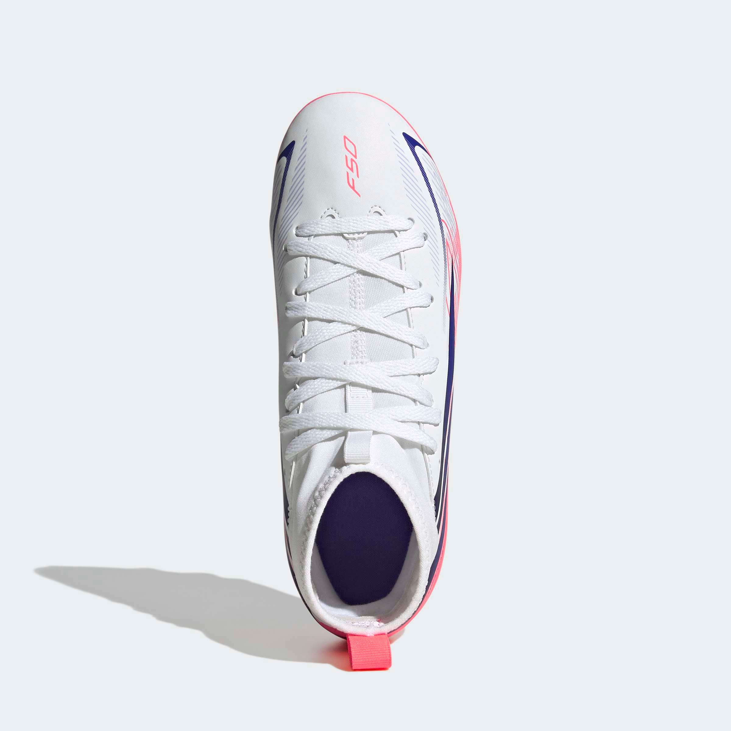 adidas Performance Fußballschuh »F50 HYPERFAST CLUB KIDS , FESTE BÖDEN/GEMISCHTE BÖDEN, HALBHOCH GESCHN«  für viele verschiedene Böden geeignet, für Jugendliche & Kinder