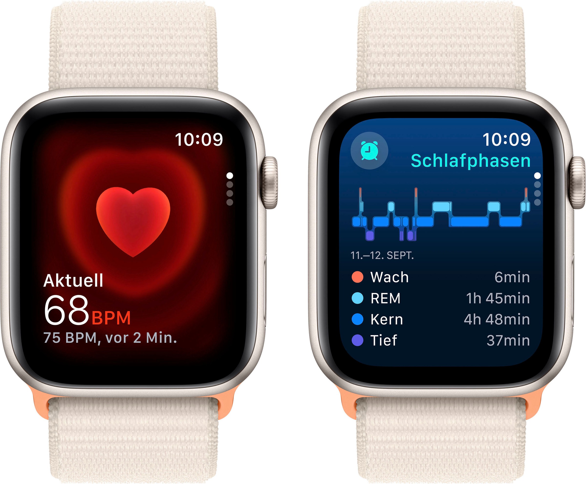 Apple Smartwatch »Watch SE Aluminium«, (4,4 cm / 1,73 Zoll), Watch OS 10, Sport Loop)