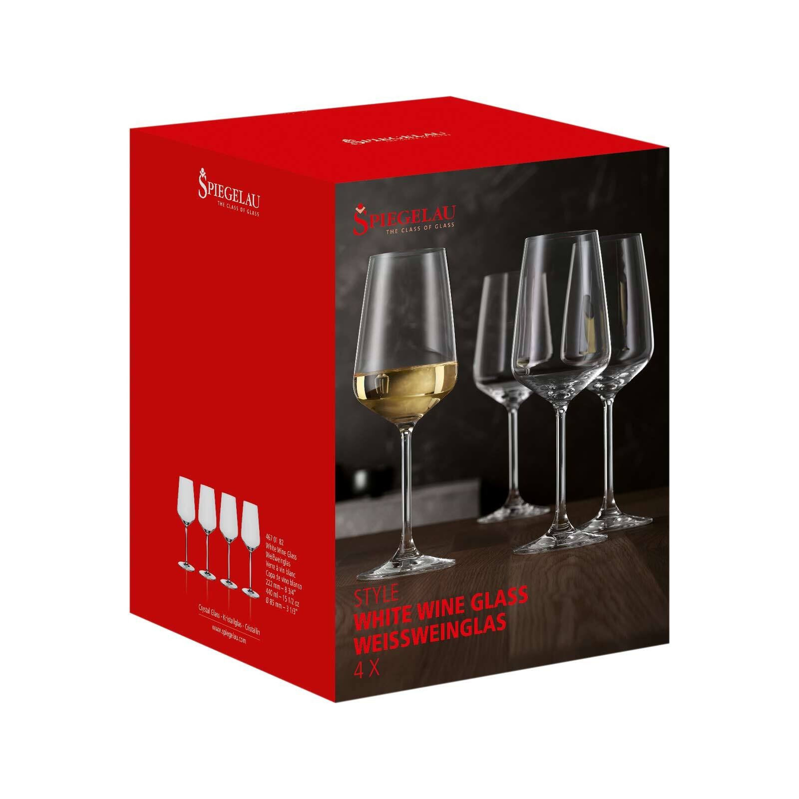 SPIEGELAU Weißweinglas »Weißweingläser Style 440 ml 4er Set transparent«