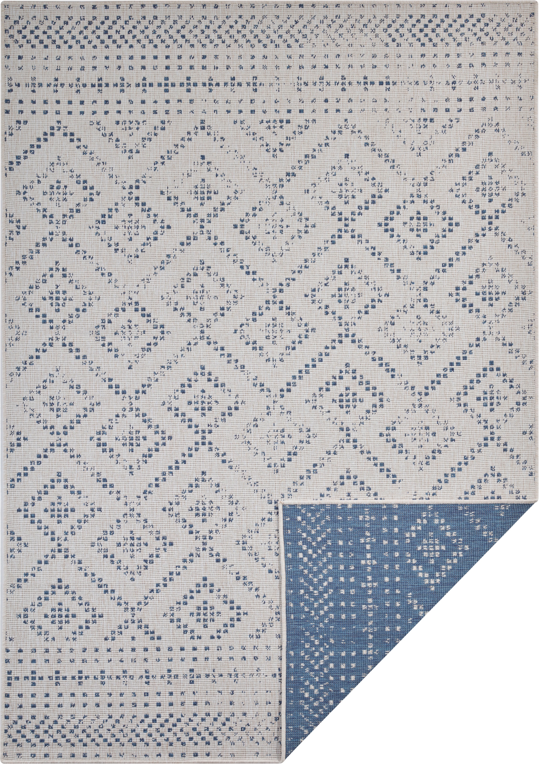 freundin Home Collection Teppich »Olympia«, rechteckig, 5 mm Höhe, In-& Outdoor, Wendeteppich, Wetterfest, Balkon, Garten, Wohnzimmer