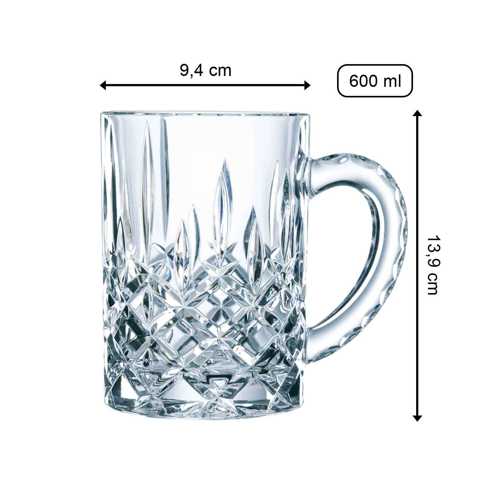 Nachtmann Bierglas »Bierkrüge Noblesse 0,5 Liter 2er Set transparent«