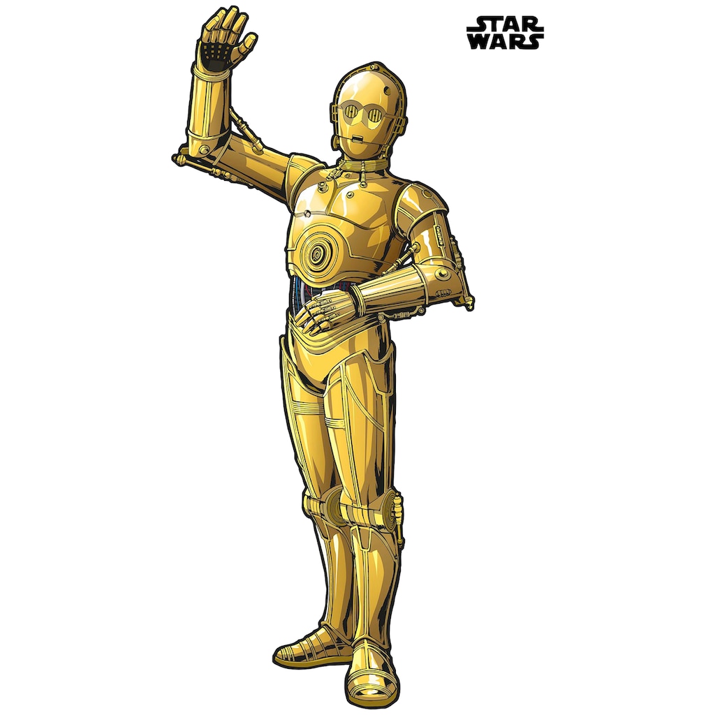 Komar Vliestapete »Star Wars XXL C-3PO«, 127x200 cm (Breite x Höhe), selbstklebendes Vlies