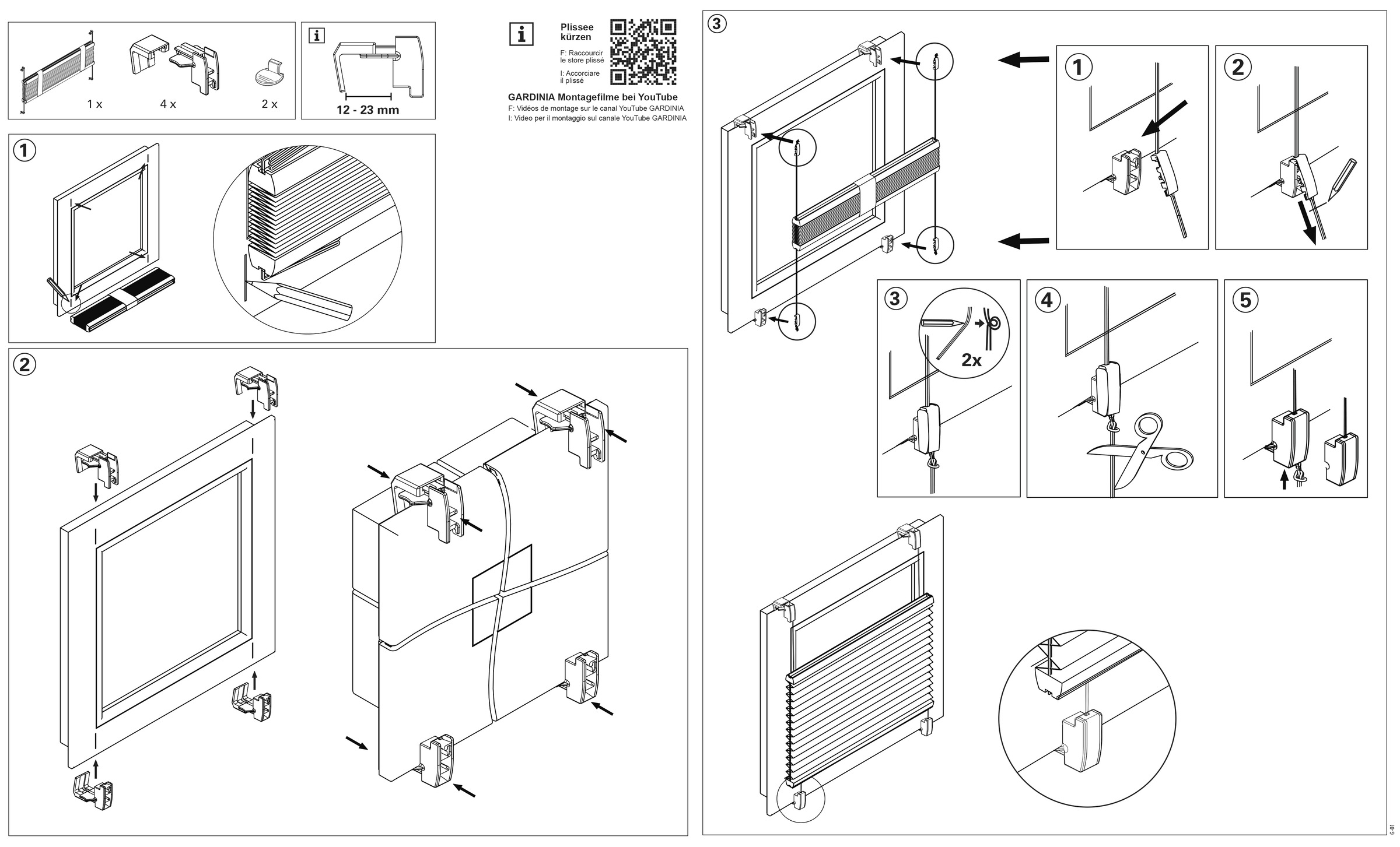 my home Plissee »EASYFIX PIA«, ohne Bohren, verspannt, mit patentiertem Trägersystem