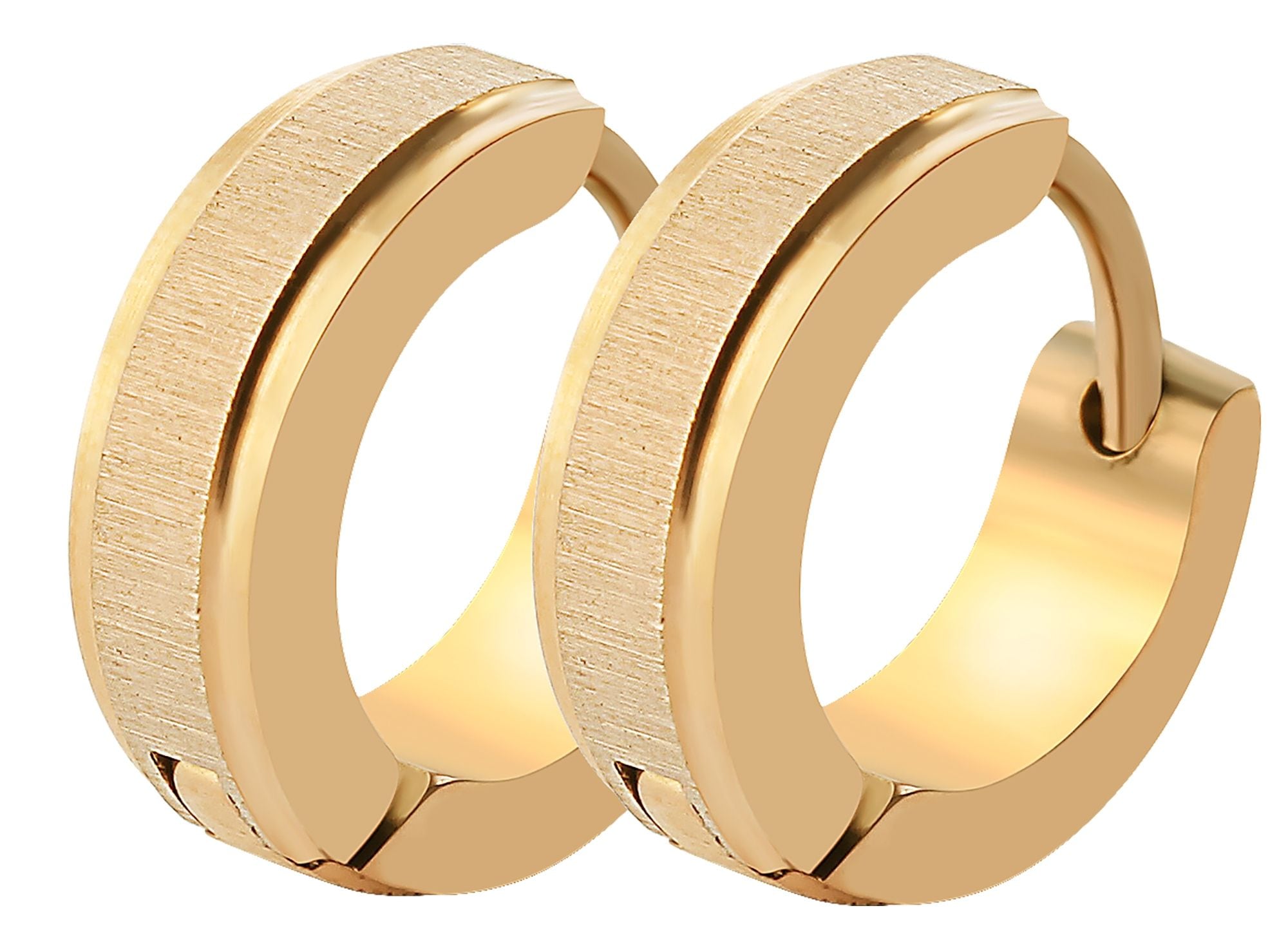 Adelia´s Paar Creolen »Damen Ohrringe ¿ Klappcreole aus Edelstahl«