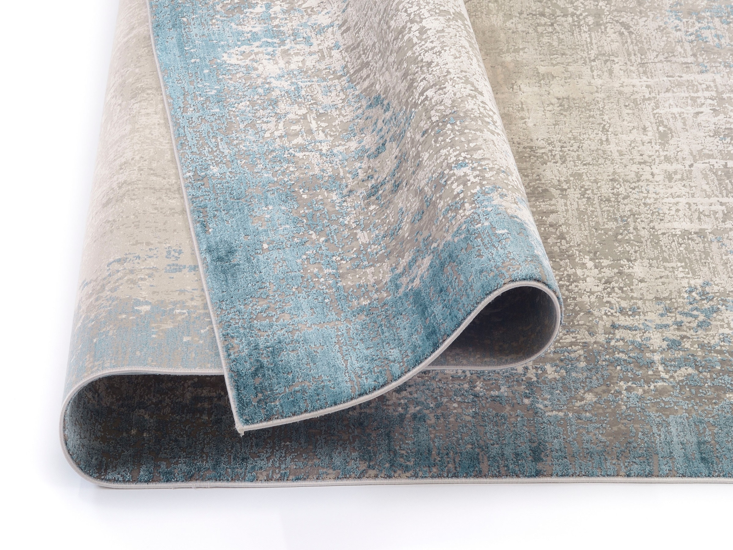 WK WOHNEN Teppich »BORDER« rechteckig 8 mm Höhe hochwertiger Viskoseanteil, samtweiche Oberfläche mit 3 D Effekt