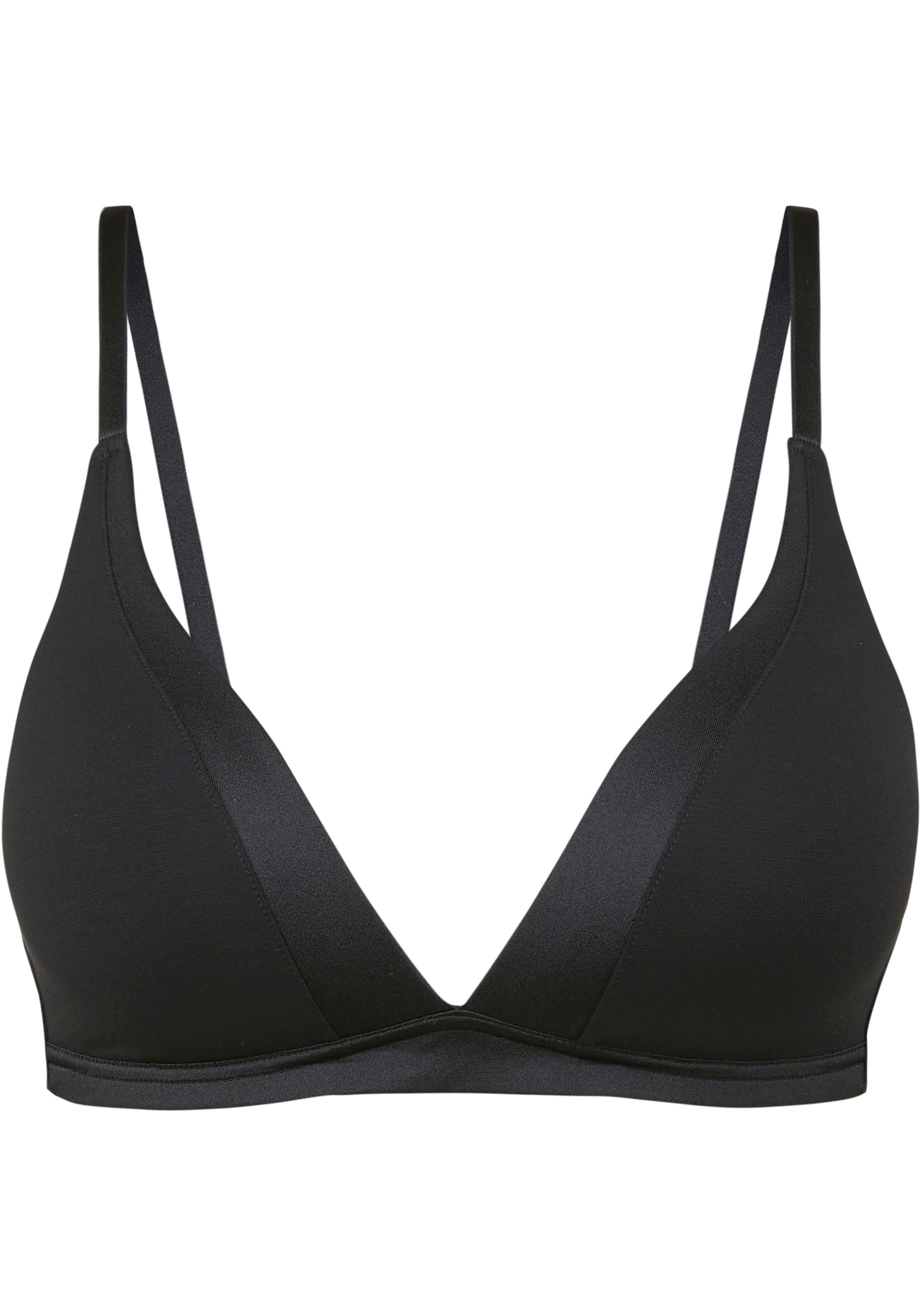 CALIDA Triangel-BH »Cate«, Satinblende, ohne Bügel, Single-Jersey Qualität, elastisch, weich