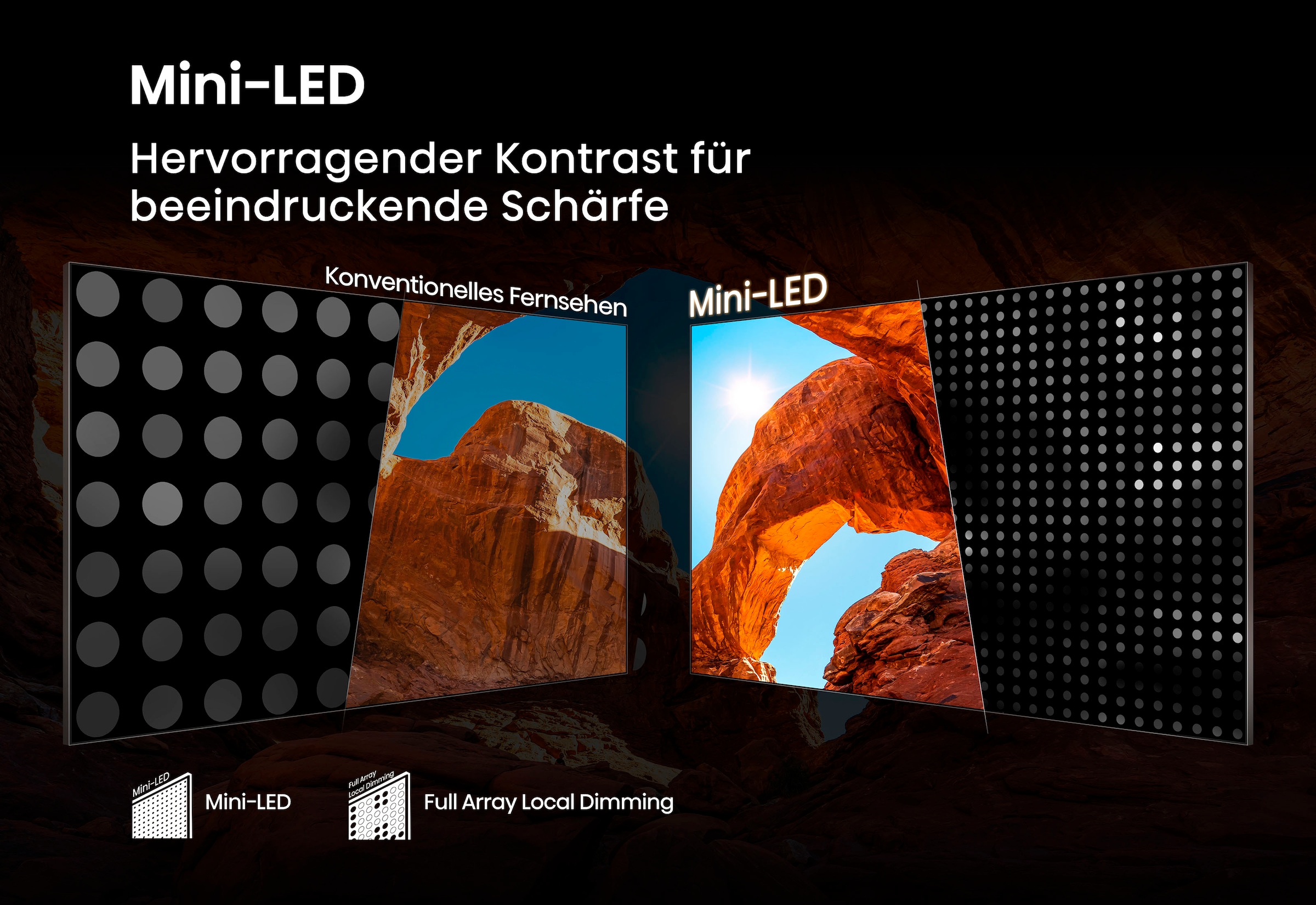 Hisense QLED Mini LED-Fernseher »85U7Q«, 4K Ultra HD, Smart-TV, 4K UHD Mini LED