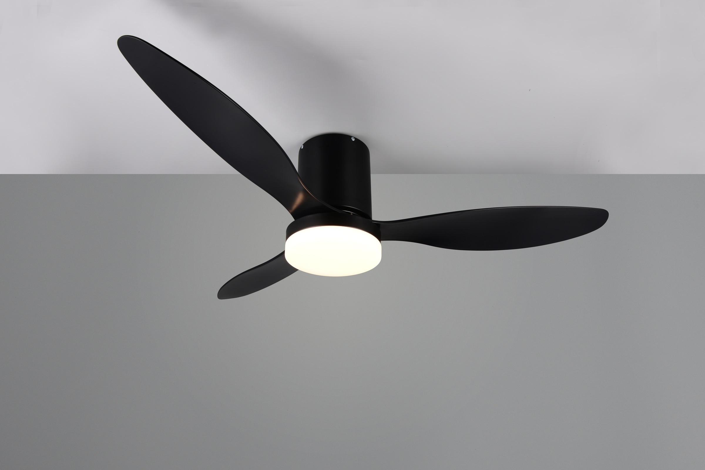 REALITY Leuchten LED Deckenleuchte »GÖTEBORG mit Ventilator, Deckenventilator mit Licht inkl Fernbedienung« LED-Board 1 Stk. warmweiß - kaltweiß 6 Geschwindigkeiten Timer Vor- & Rücklauf LED dimmbar CCT Nachtlicht