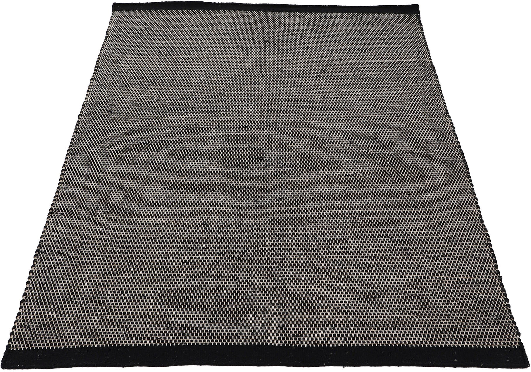 carpetfine Wollteppich »Mona«, rechteckig, 5 mm Höhe, Wolle, Wendeteppich aus Wolle/Baumwolle, Wohnzimmer