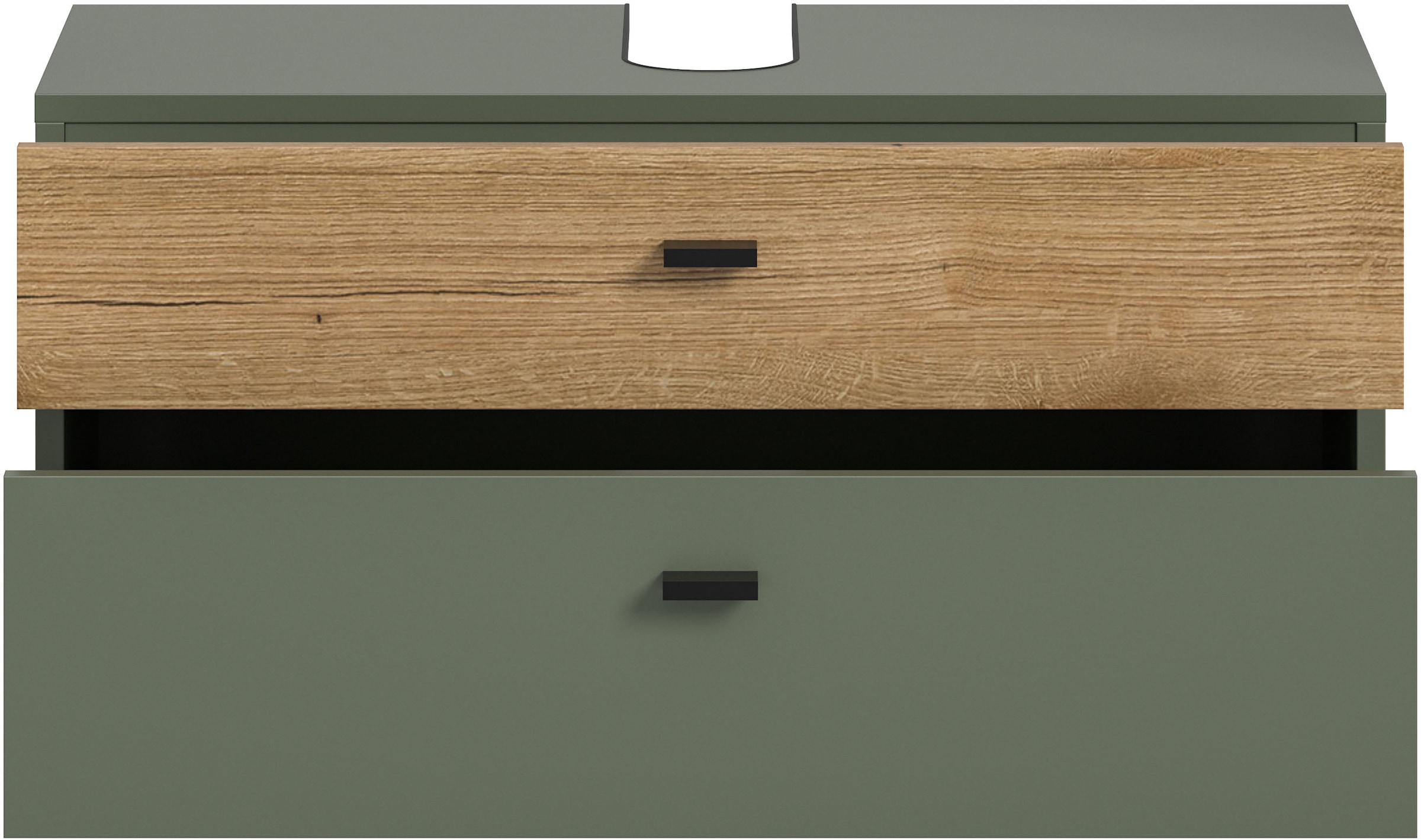 welltime Waschbeckenunterschrank »VANN, Breite 75cm, hängende, 2 Schubkästen, mit Siphonausschnitt« individuell mit weiteren Artikel der Serie VANN kombinierbar,  Waschtisch, Waschbeckenschrank, Kommode, Schrank, Badezimmer, Bad