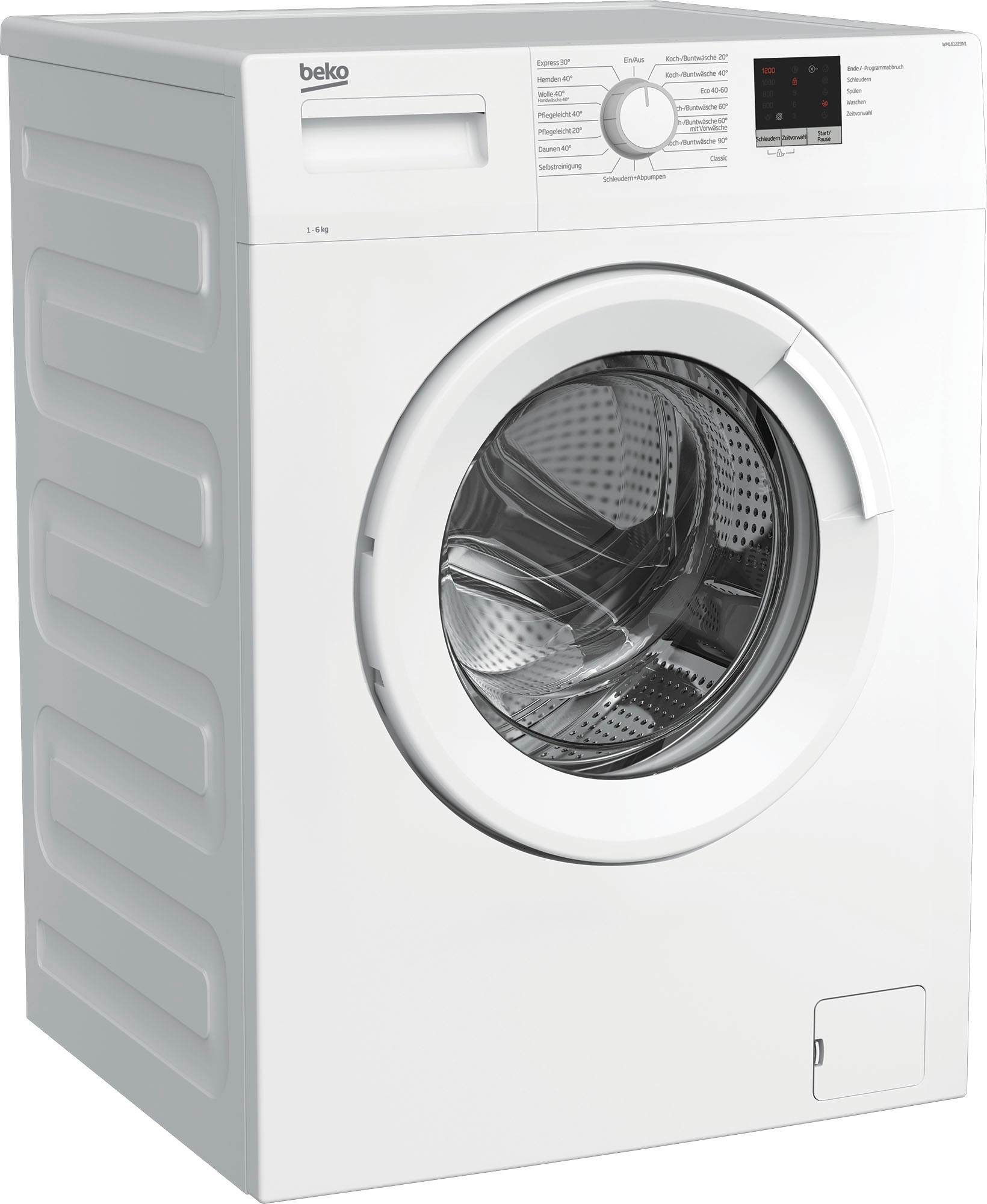 BEKO Waschmaschine »WML61223N1«, WML61223N1, LED-Display