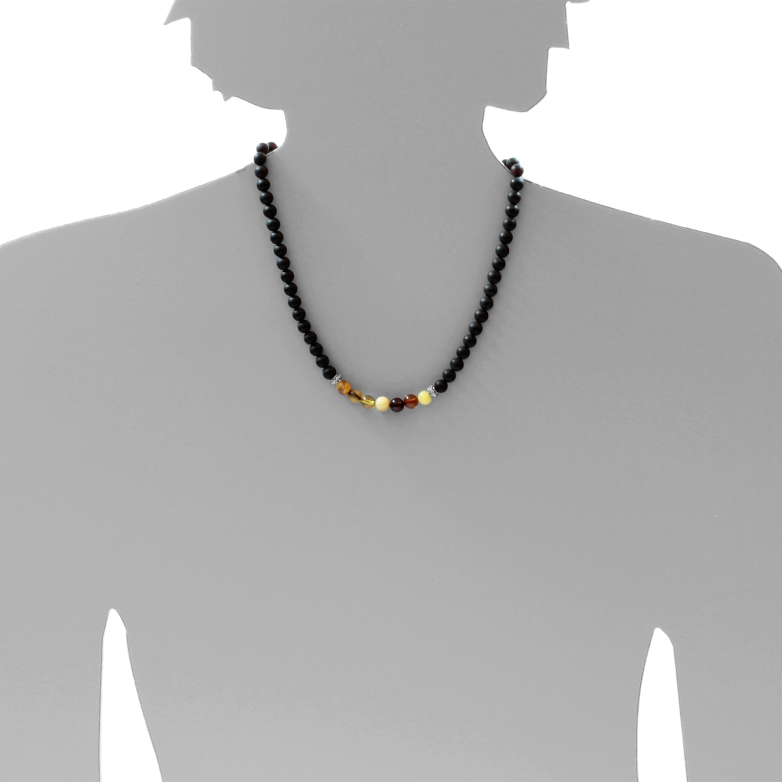 OSTSEE-SCHMUCK Kette ohne Anhänger »- Vivi 6 mm - Bernstein -,«