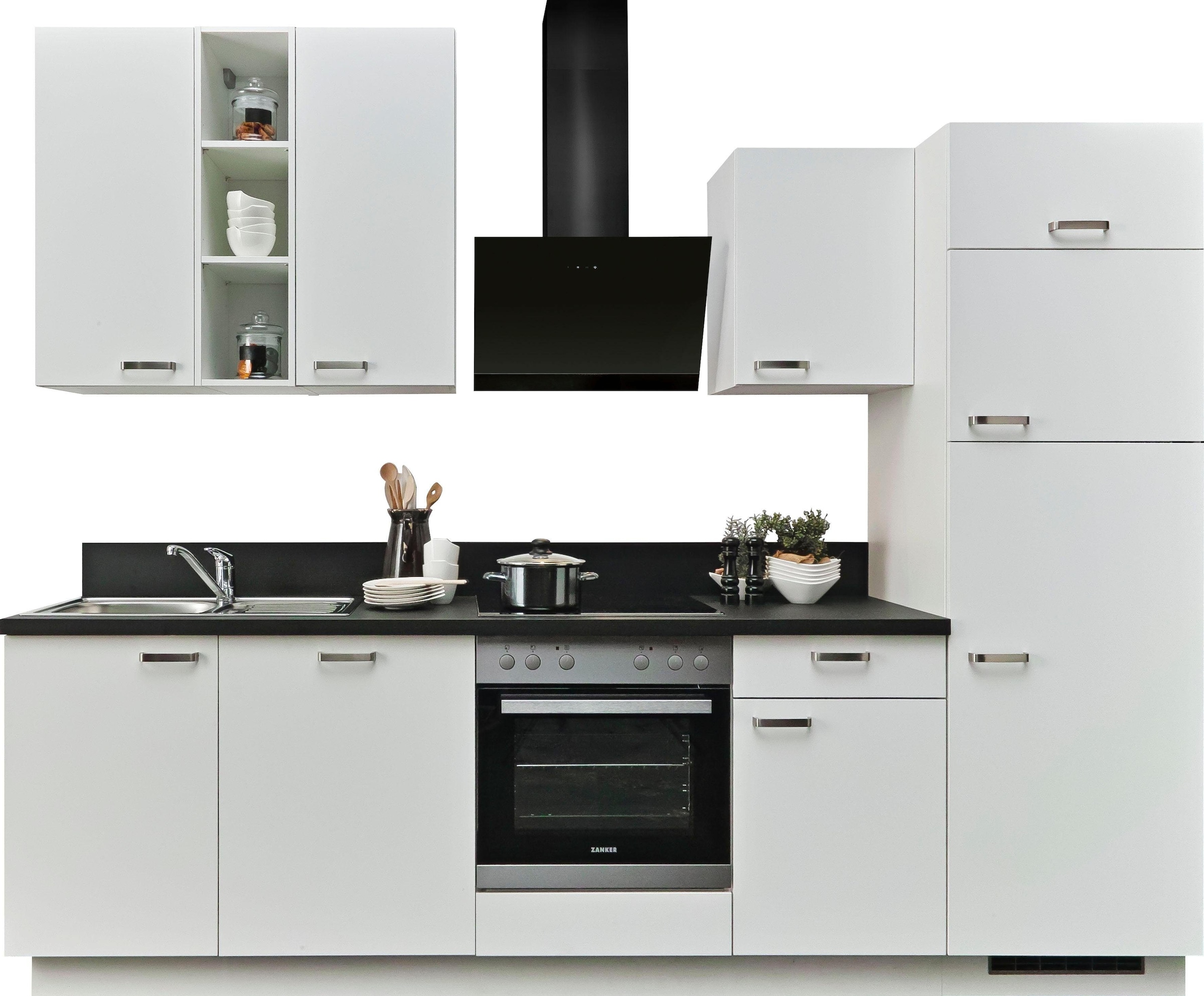 Express Küchen Küchenzeile »Bari«, mit Soft-Close-Funktion und Vollauszug, vormontiert, Breite 280 cm