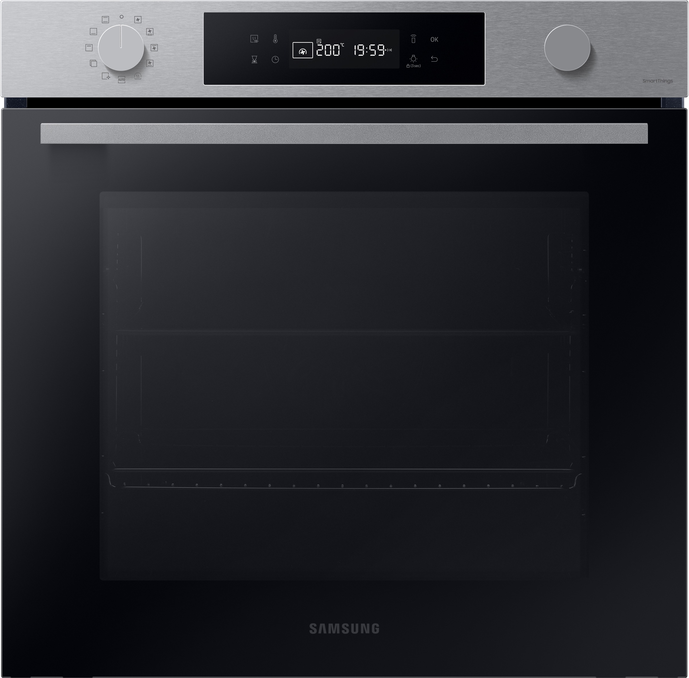 Samsung Einbaubackofen NV7400B »NV7B41307AS«, Pyrolyse-Selbstreinigung, Raumwunder - XXL-Innenraum mit 76L, langsam schließender Tür und WiFi