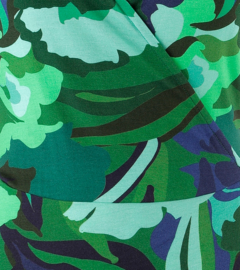 Aniston SELECTED Jerseykleid in Wickeloptik und vorne gebogter Saum - NEUE KOLLEKTION