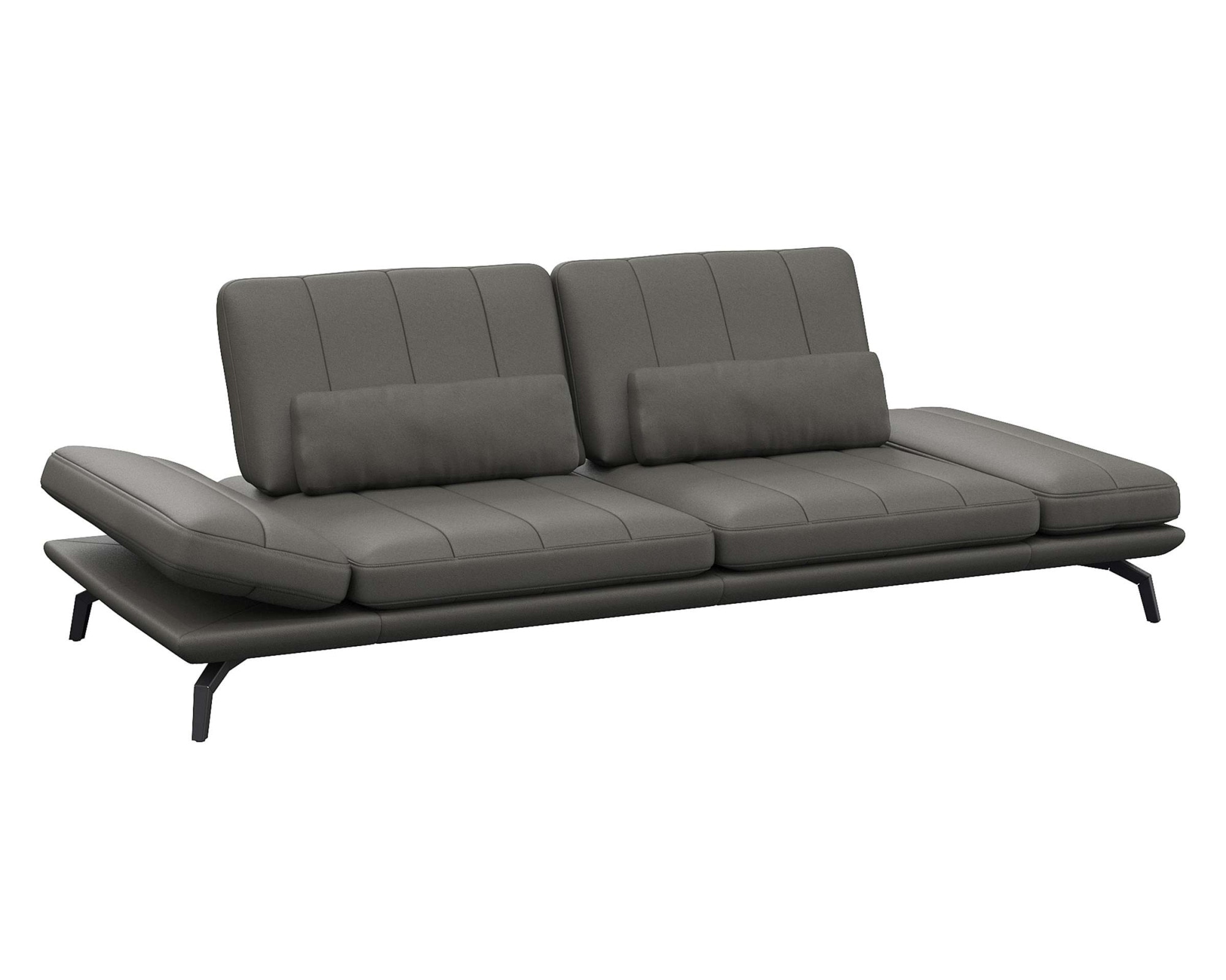 FLEXLUX 3-Sitzer »Tropea Funktionssofa, Designsofa, Relaxfunktion, TV-Couch,«, mit Armteilverstellung sowie Sitztiefenverstellung, Breite 252 cm