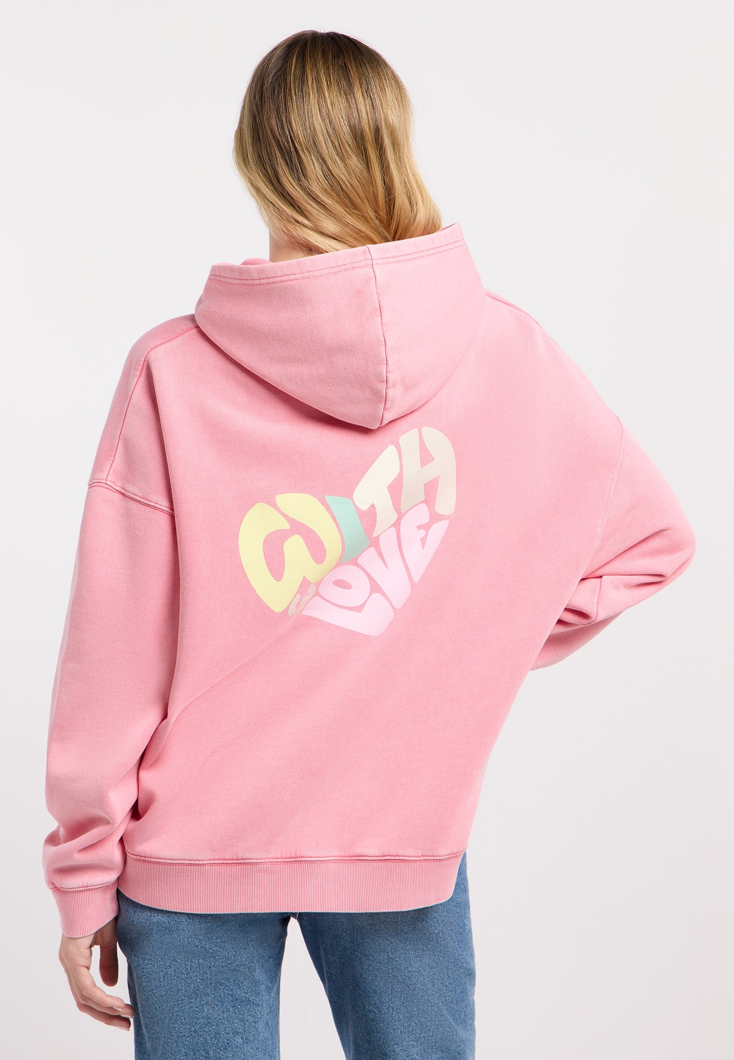 Ragwear Kapuzensweatshirt »GERMMA PP«, Oversized mit Kängurutasche, Kapuze und Herz-Rückenprint
