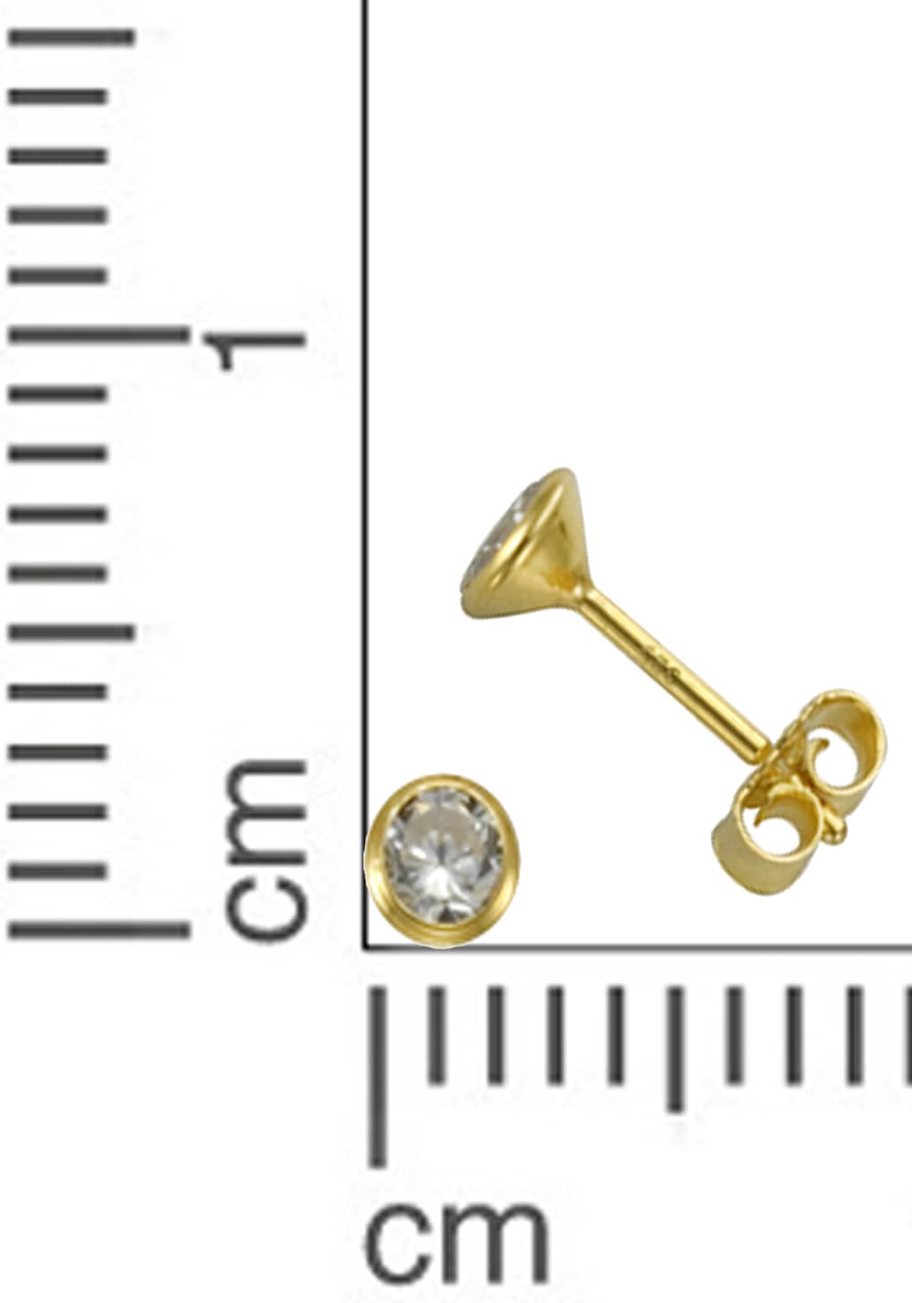 Firetti Paar Ohrstecker »Schmuck Geschenk Silber 925 Ohrschmuck Solitär«, mit Zirkonia (synth.)