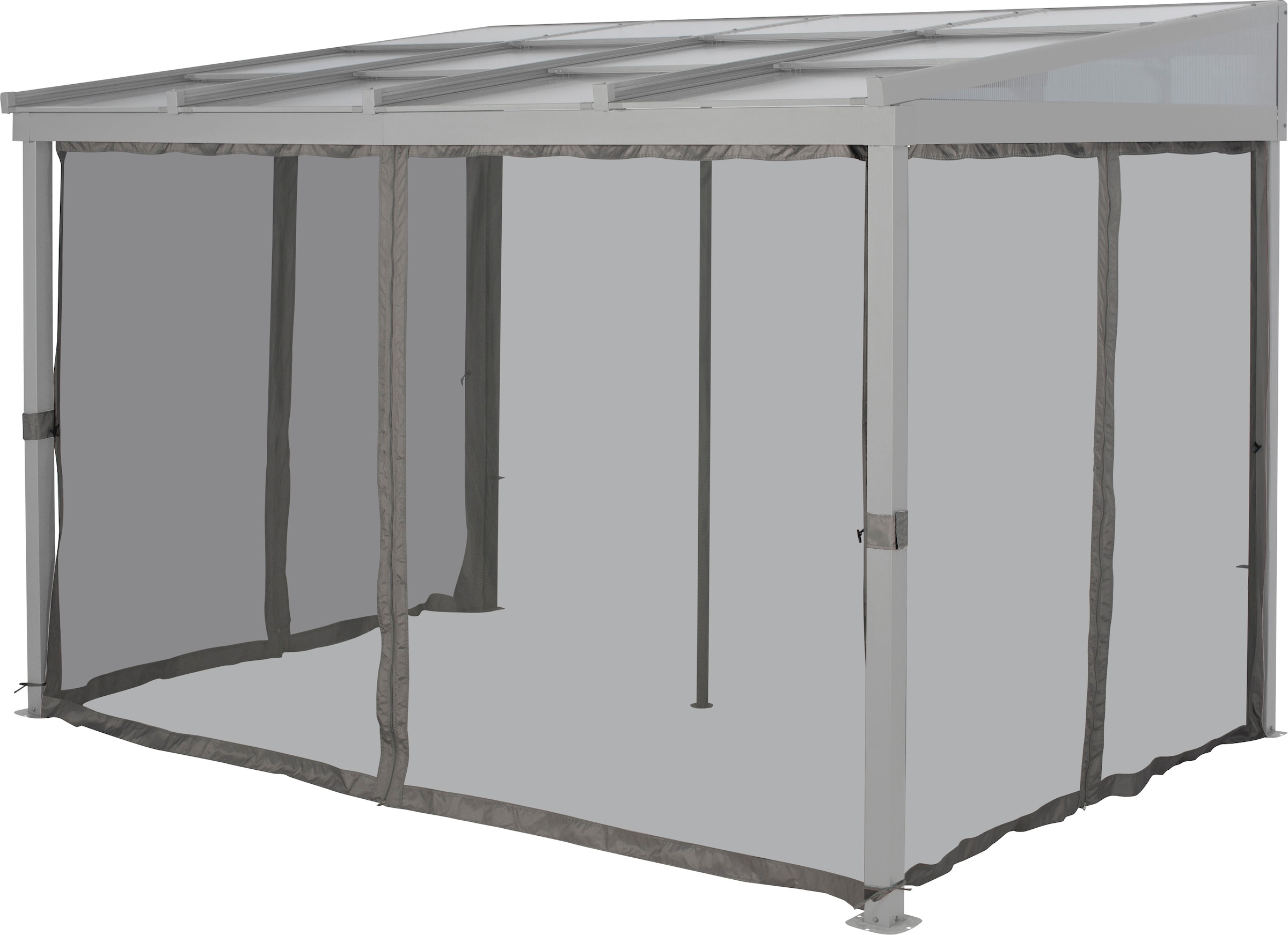 KONIFERA Pavillonseitenteil Moskitonetz für Anbaupavillon Bilbao, BxT: 423x300 cm, abnehmbar
