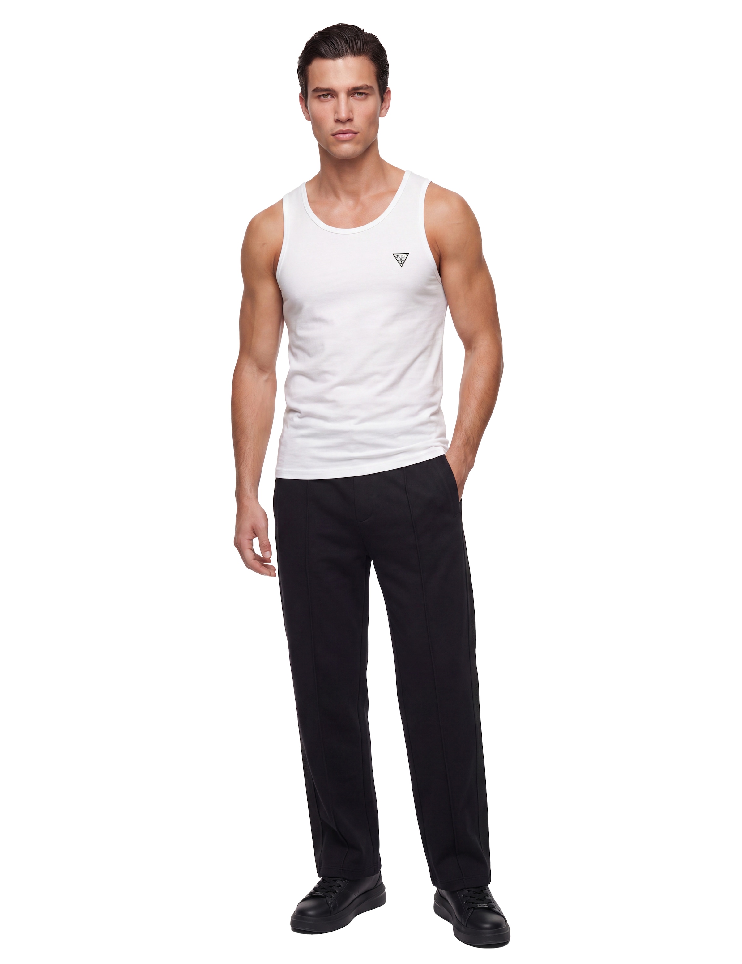 Guess Tanktop »CALEB HERO TANK 2PACK« Packung, 2 Jersey aus Baumwolle