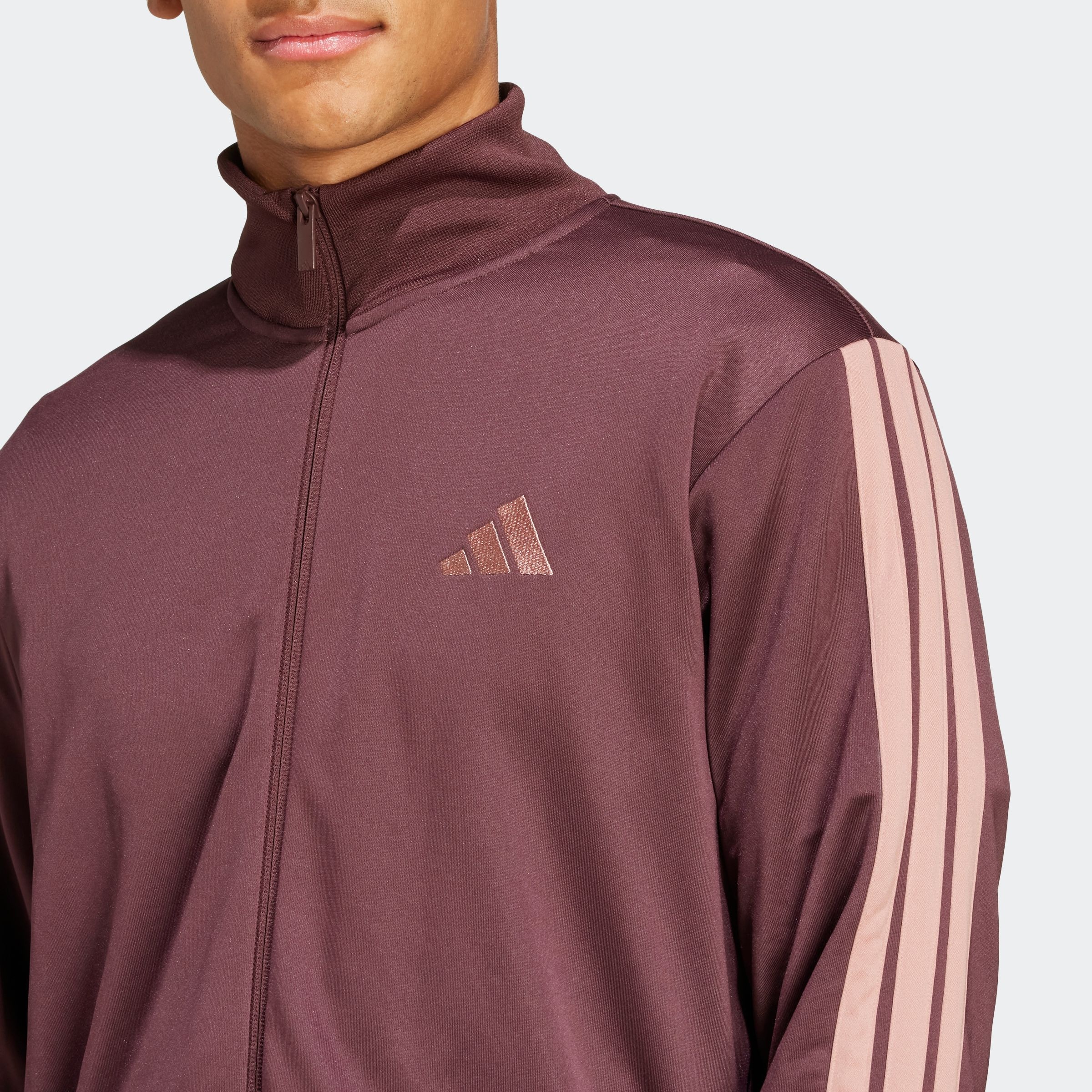 adidas Sportswear Trainingsanzug »M 3S FT TT TS«, (2 tlg.), drei Streifen Tracksuit aus weichem French-Terry-Material