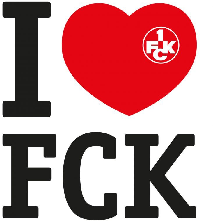Wandtattoo »Fußball Fanartikel I love FCK«, (1 St.), selbstklebend, entfernbar