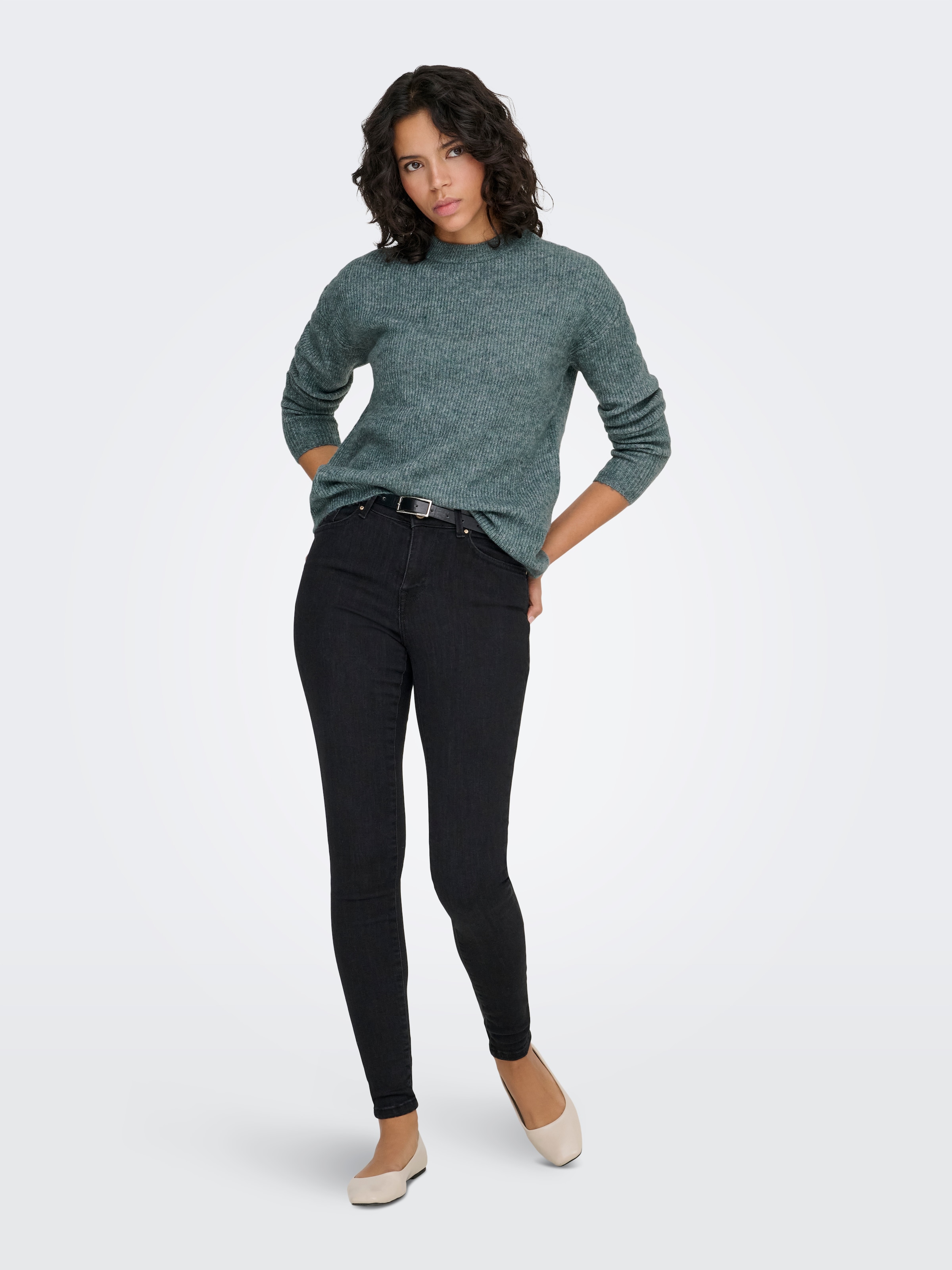 ONLY Strickpullover »ONLCAMILLA O-NECK L/S PULLOVER KNT«