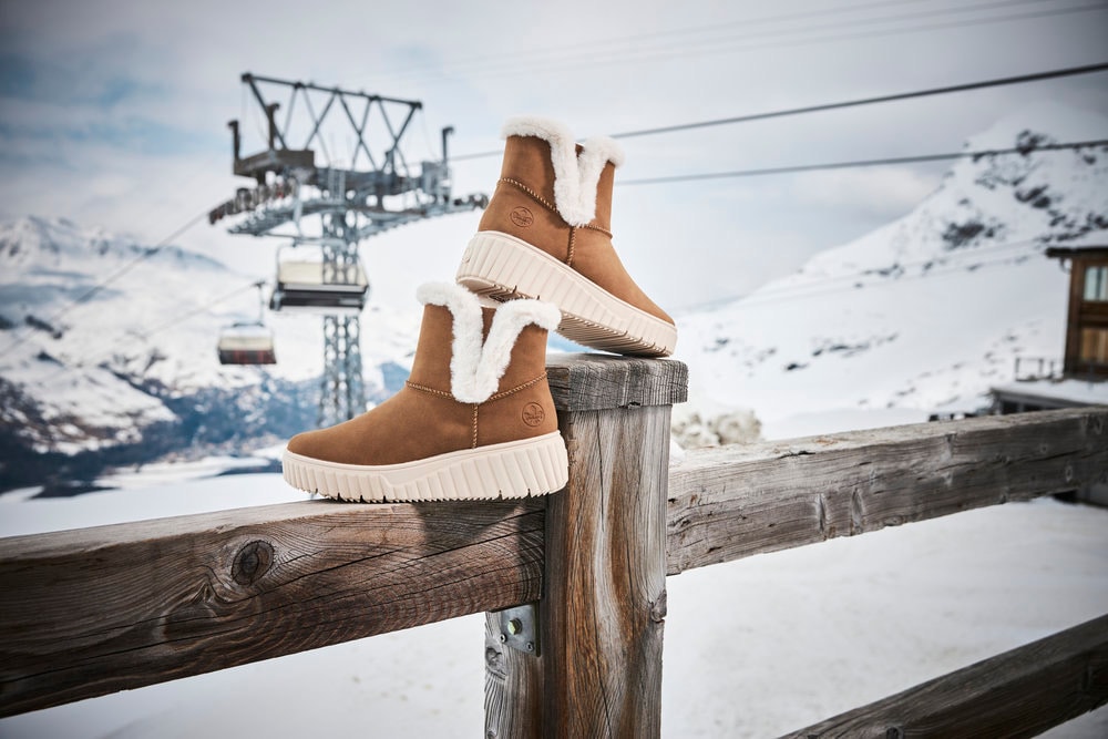 Rieker Winterboots, Schlupfboots, Stiefelette mit beidseitigen Stretcheinsätzen