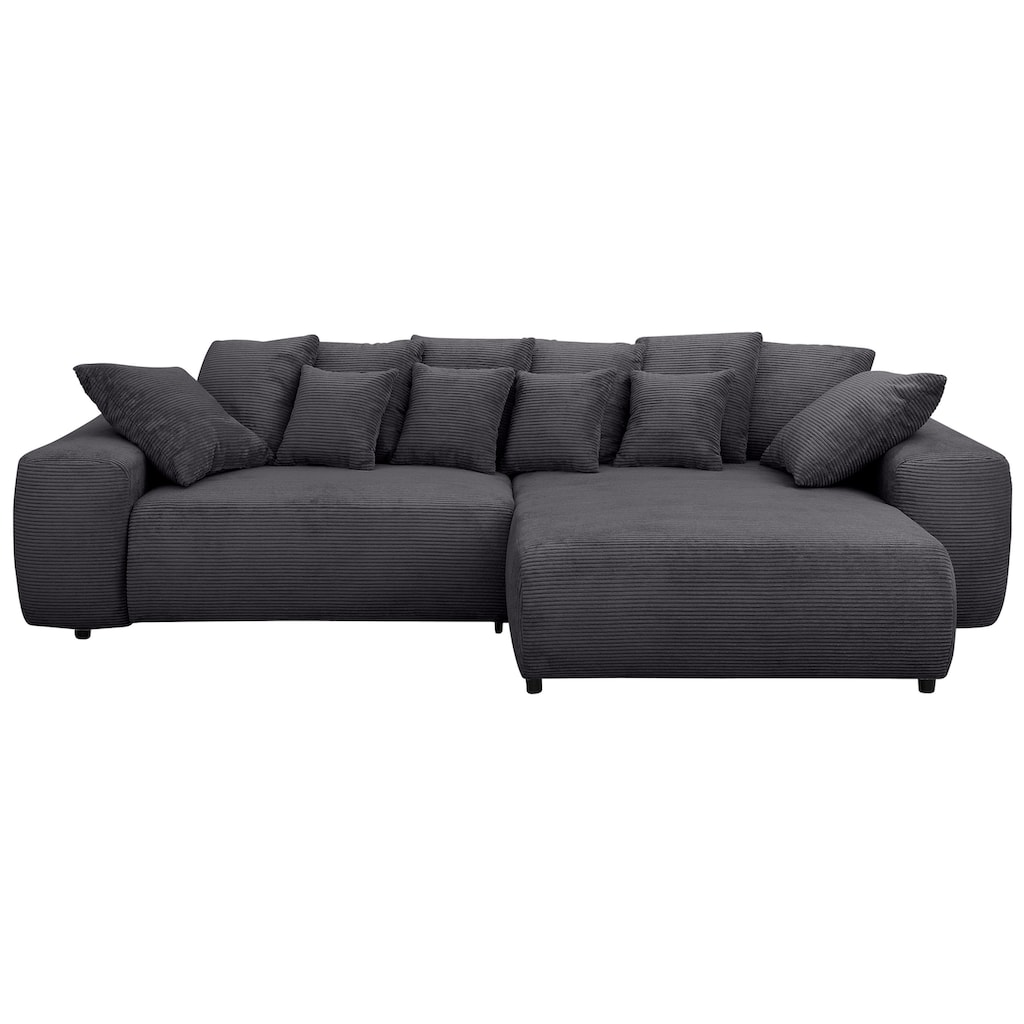 Home affaire Ecksofa Sundance, bei Bettfunktion mit Topper, incl. Zier- und Rückenkissen