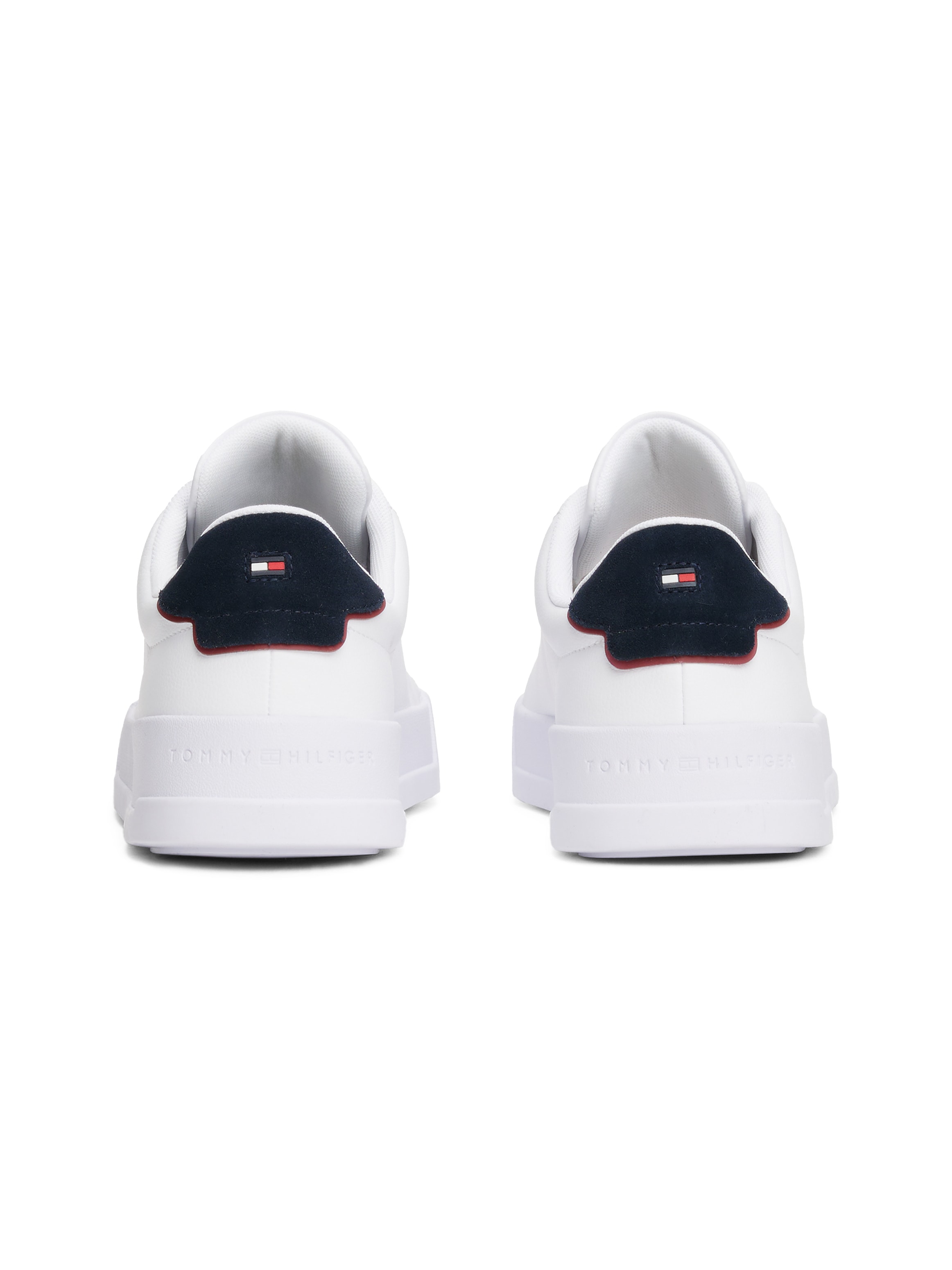 Tommy Hilfiger Sneaker »TH COURT LTH DETAIL ESS«, Freizeitschuh, Halbschuh, Schnürschuh mit seitlichem Logoschriftzug