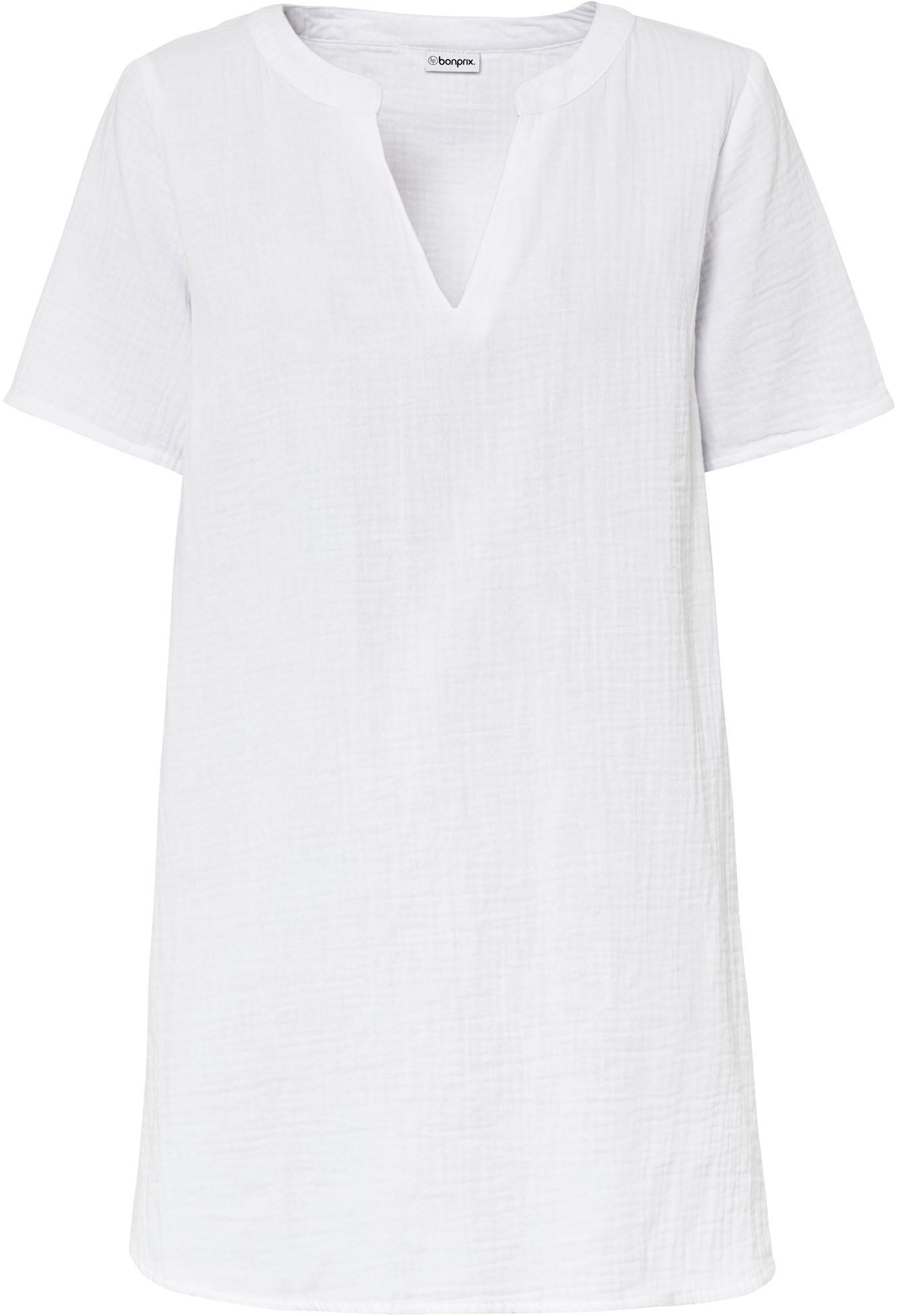 bonprix Longtunika für entspannten Look, Regular Fit, Kurzarm-Design