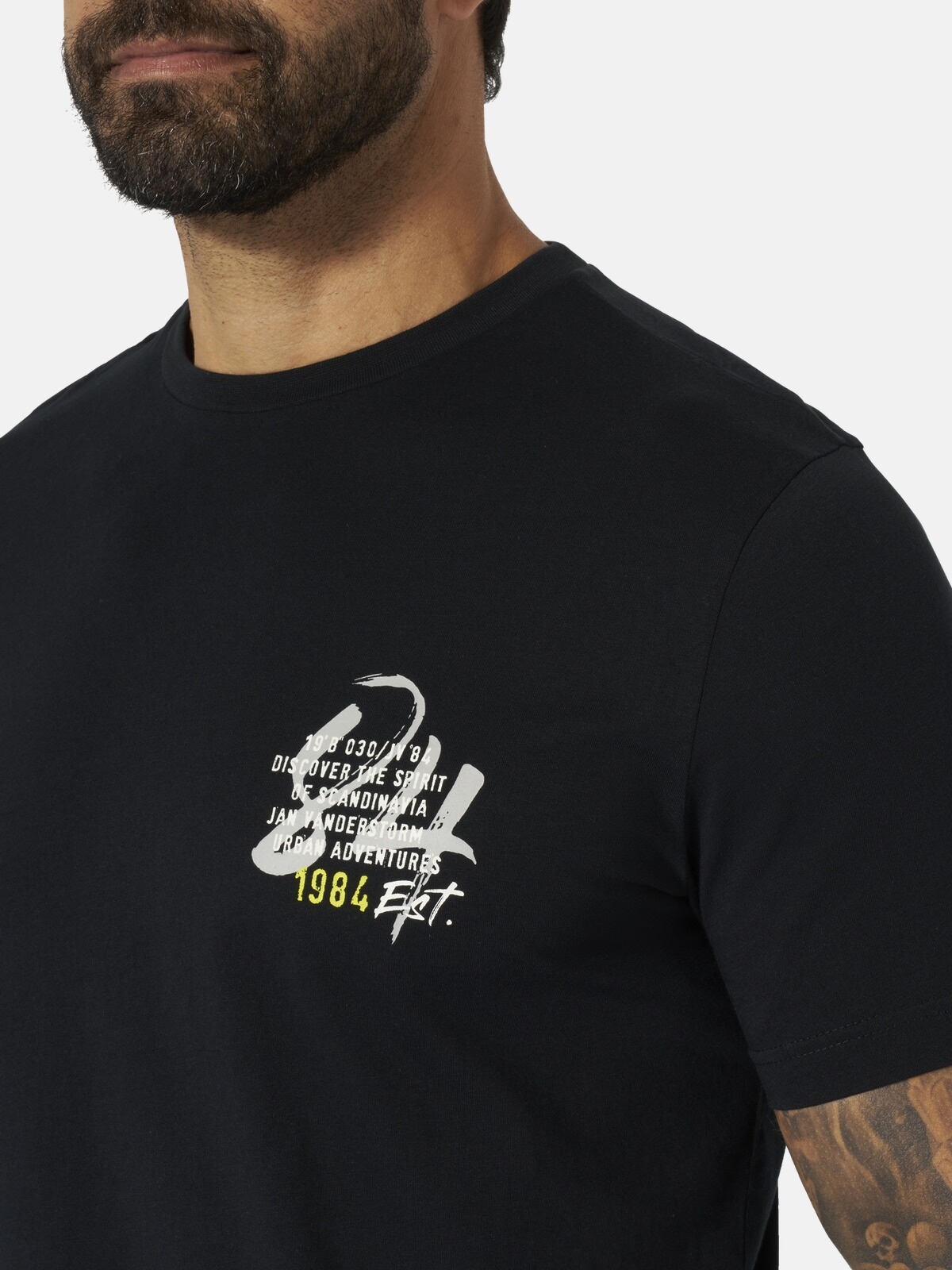 Jan Vanderstorm Rundhalsshirt »Doppelpack T-Shirt ATLE«